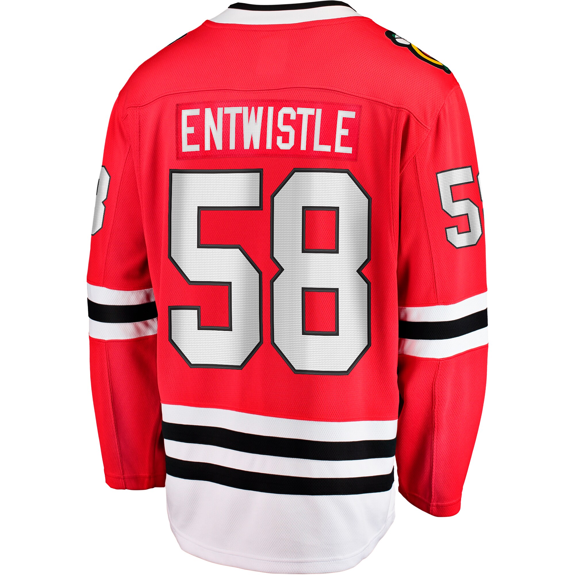 MacKenzie Entwistle Chicago Blackhawks Home Breakaway Player Jersey - Red