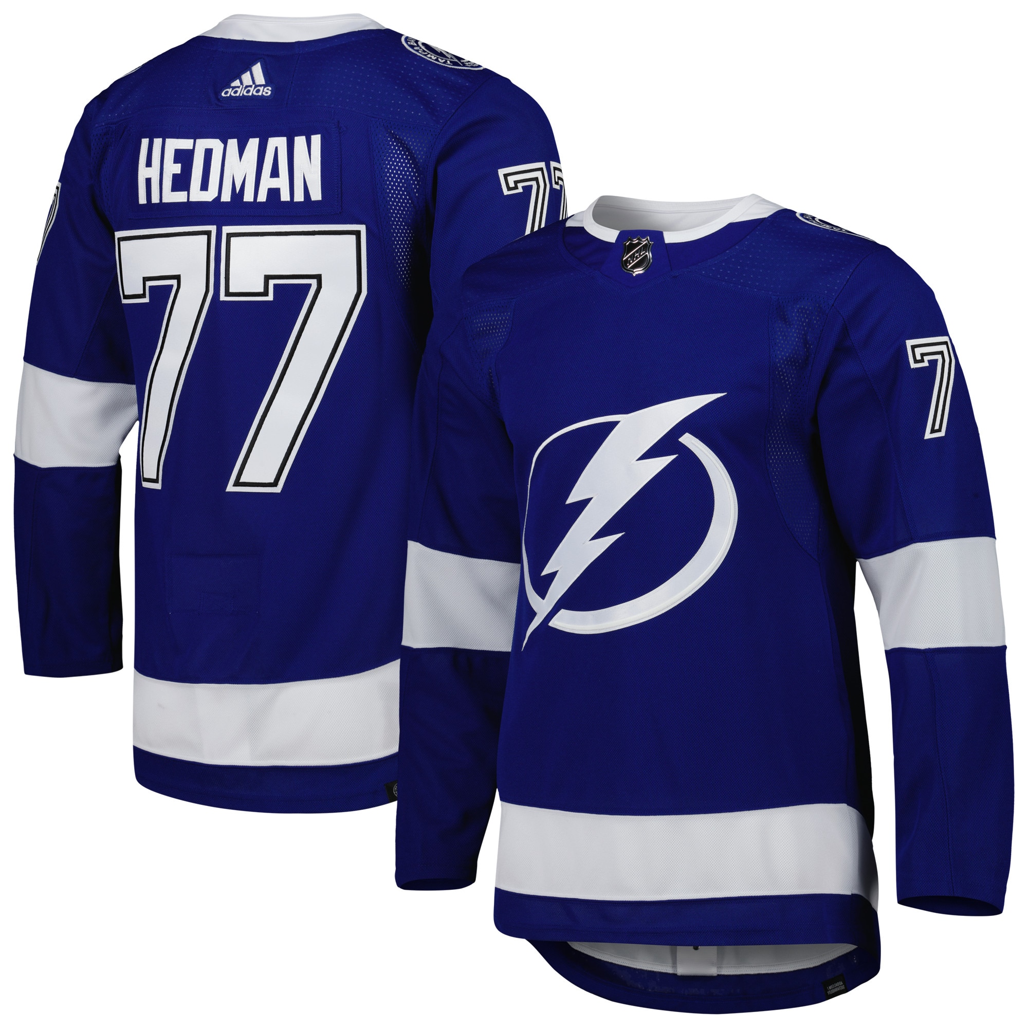 Victor Hedman Tampa Bay Lightning  Home Primegreen Authentic Pro Player Jersey - Blue