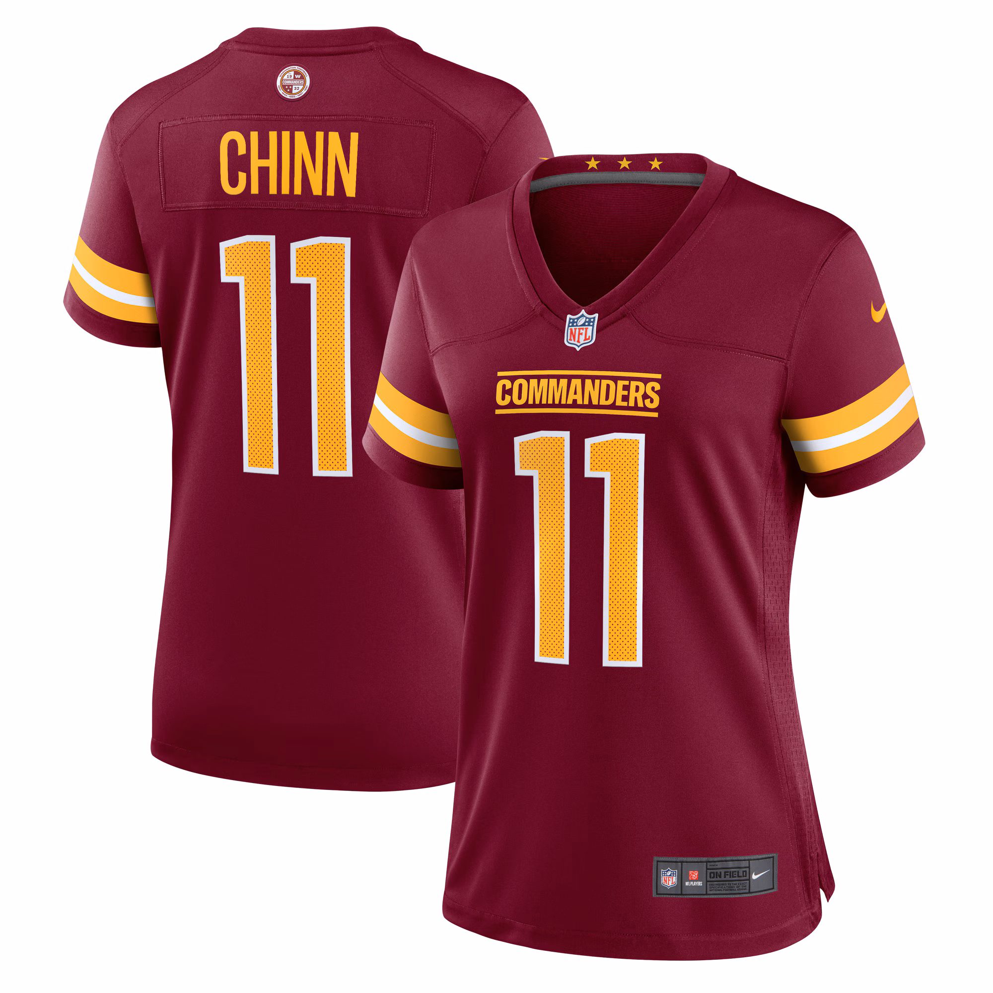 Jeremy Chinn Washington Commanders Women's Game Jersey -  Burgundy