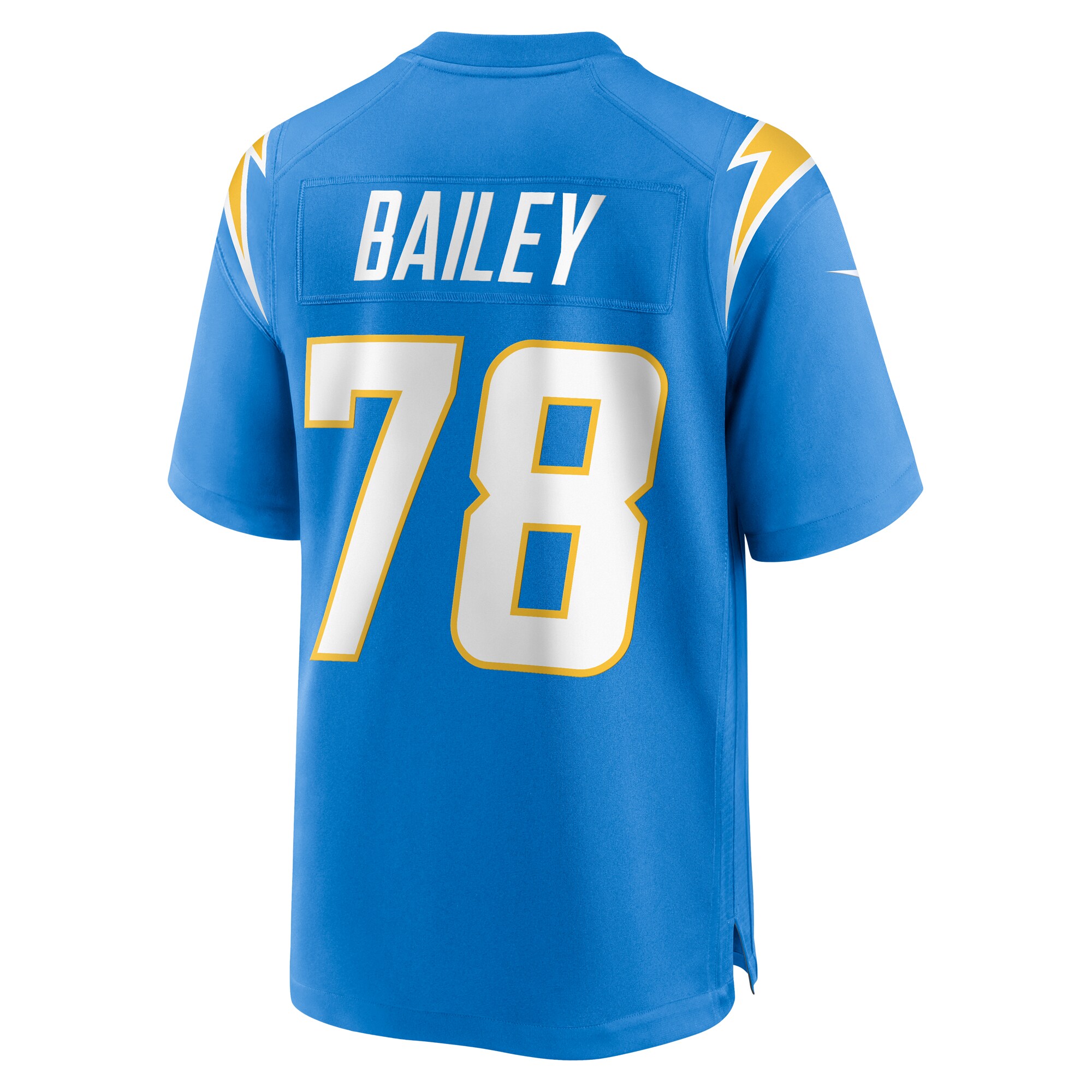 Zack Bailey Los Angeles Chargers Player Game Jersey - Powder Blue