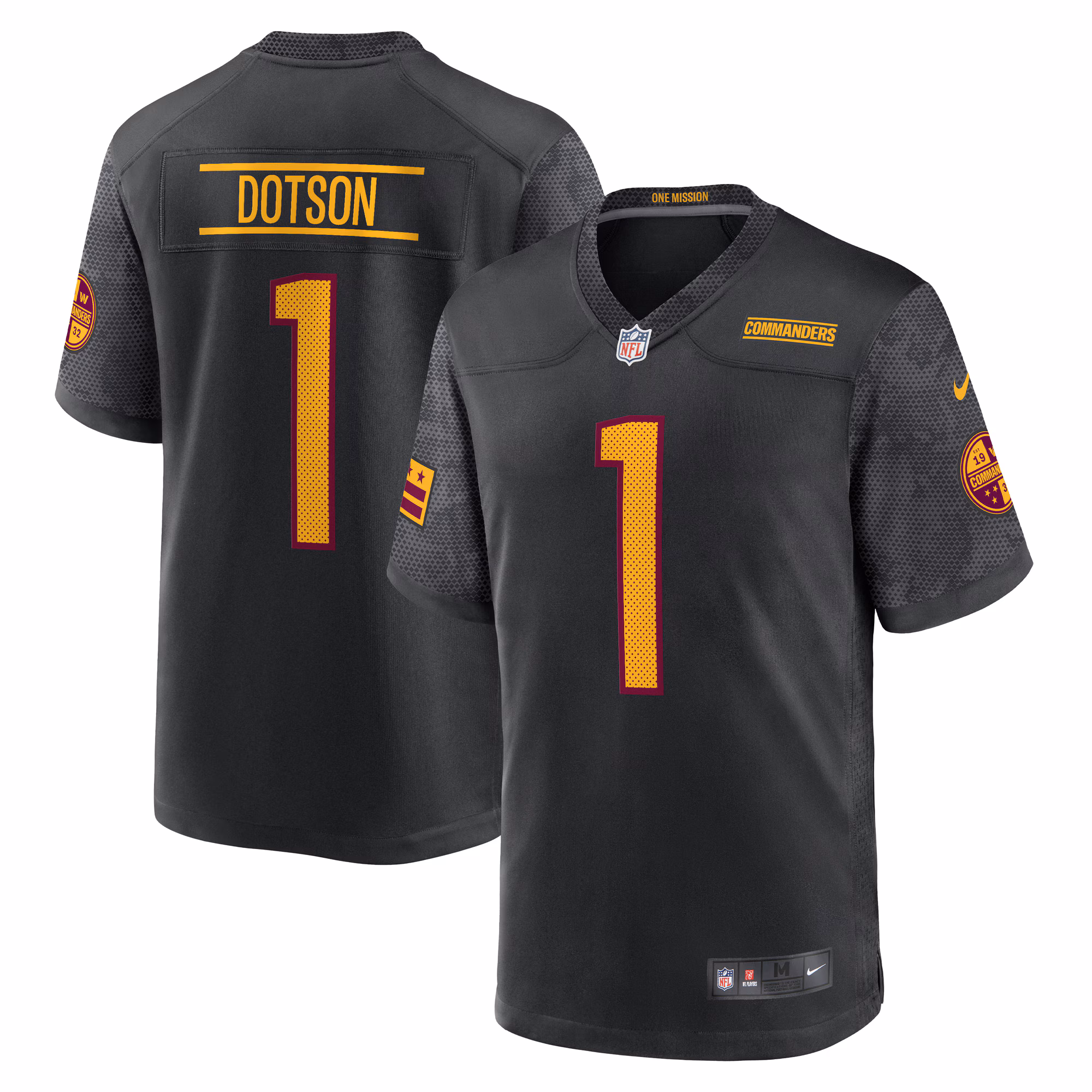 Jahan Dotson Washington Commanders Alternate Game Jersey - Black