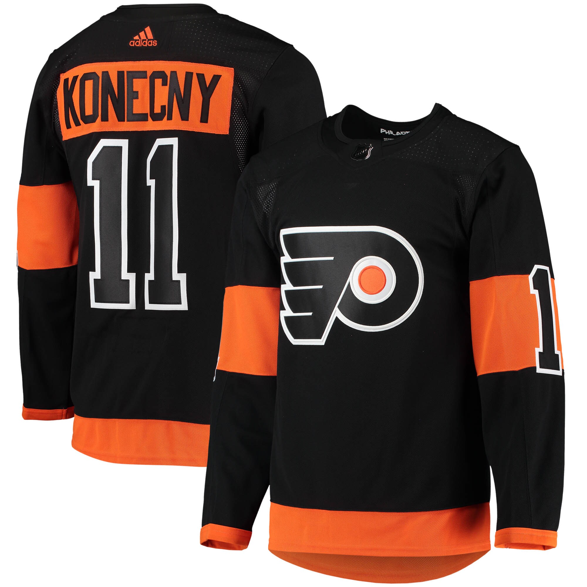 Travis Konecny Philadelphia Flyers  Alternate Primegreen Authentic Pro Player Jersey - Black
