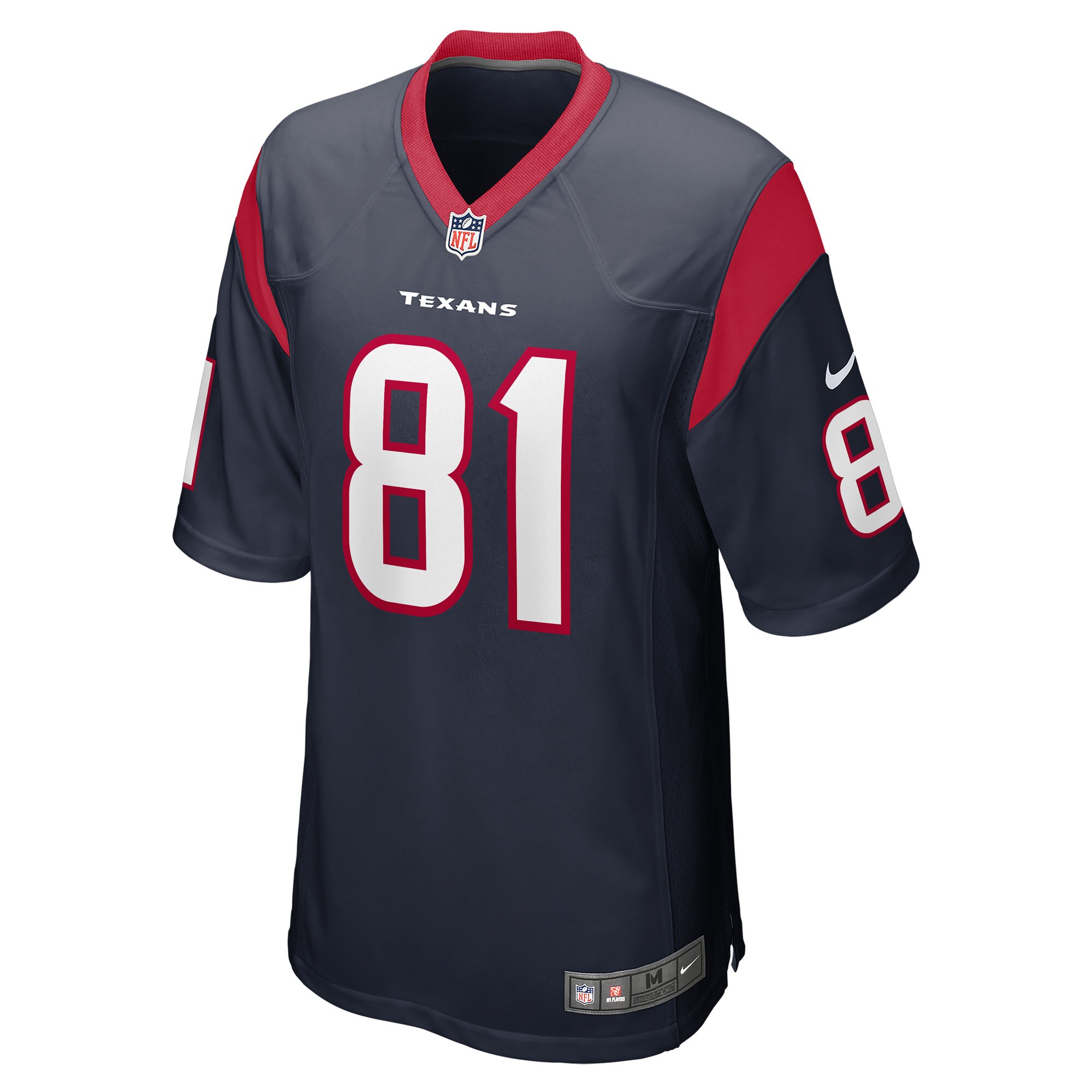 Drew Estrada Houston Texans  Game Player Jersey - Navy