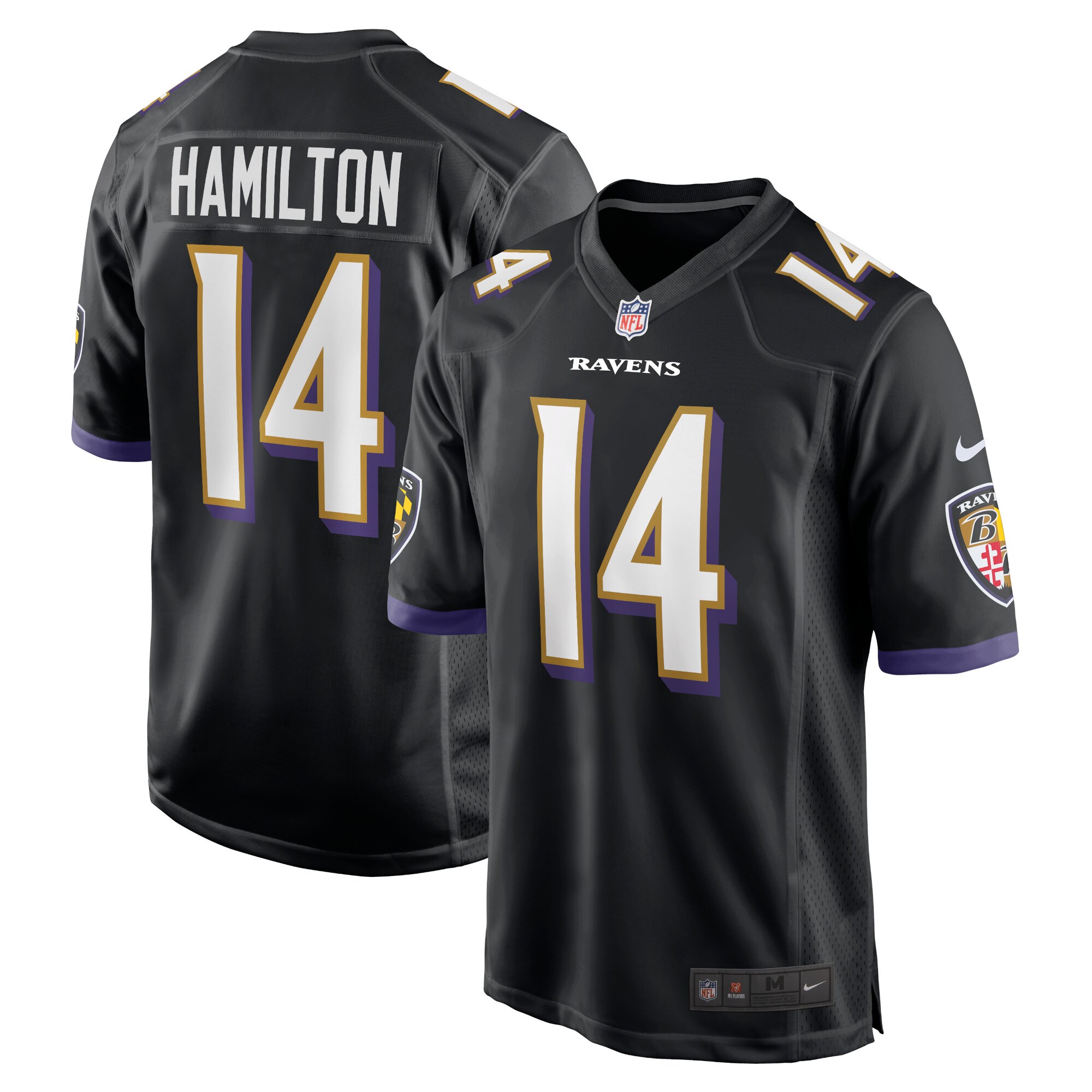 Kyle Hamilton Baltimore Ravens  Player Game Jersey - Black