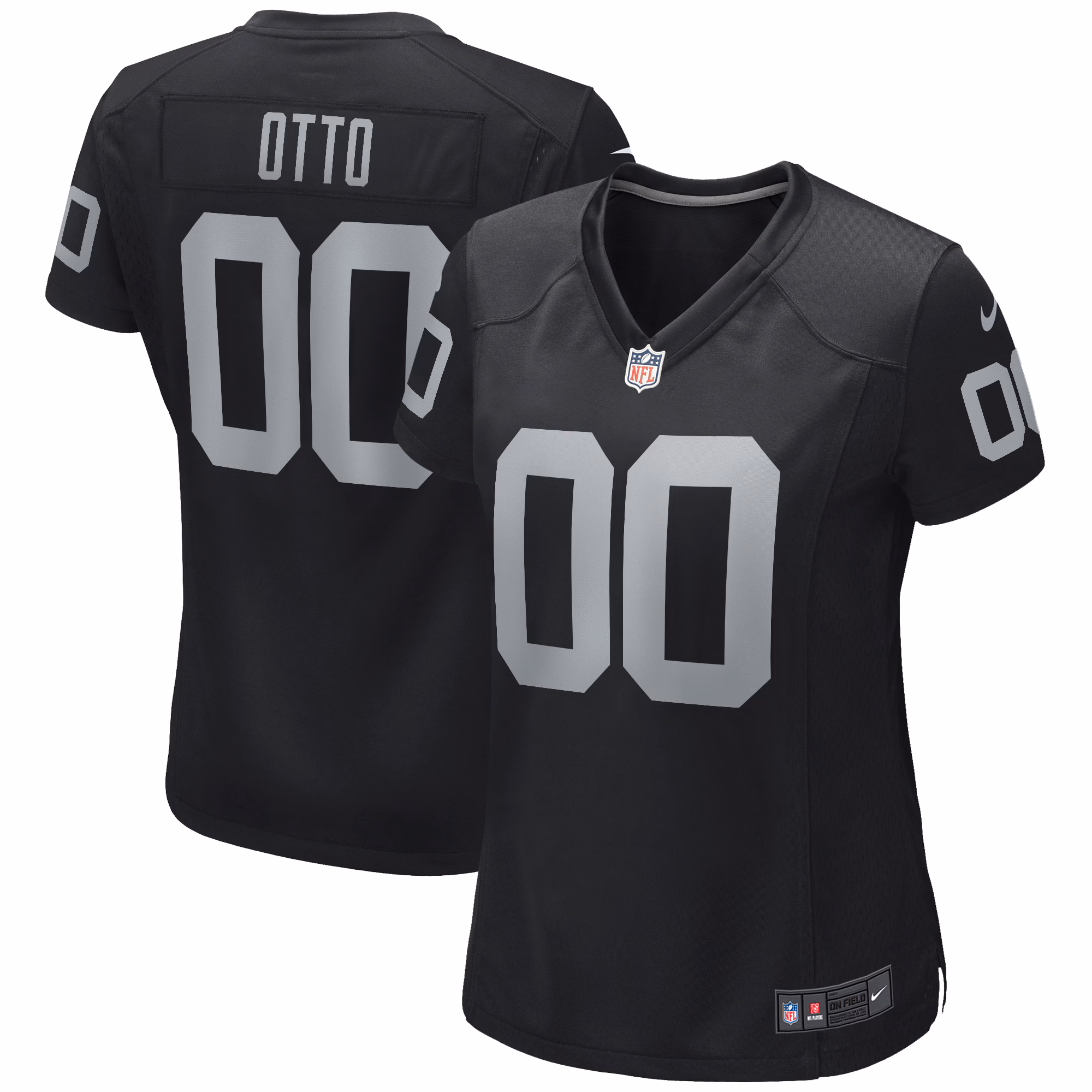 Jim Otto Las Vegas Raiders Women's Game Retired Player Jersey - Black