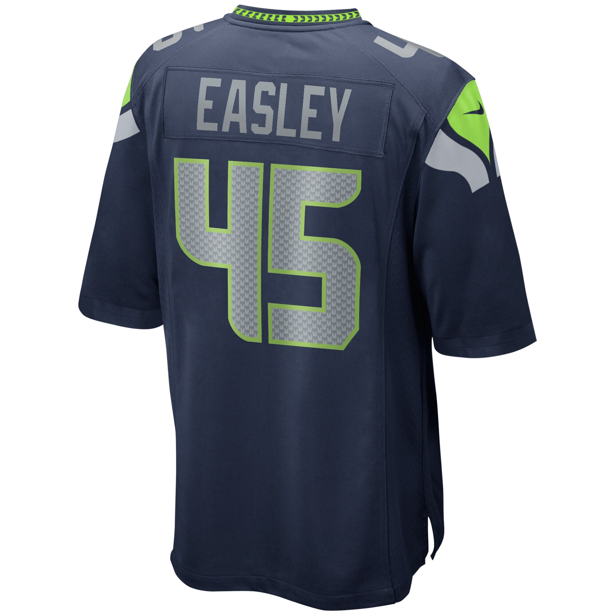 Kenny Easley Seattle Seahawks Game Retired Player Jersey - College Navy