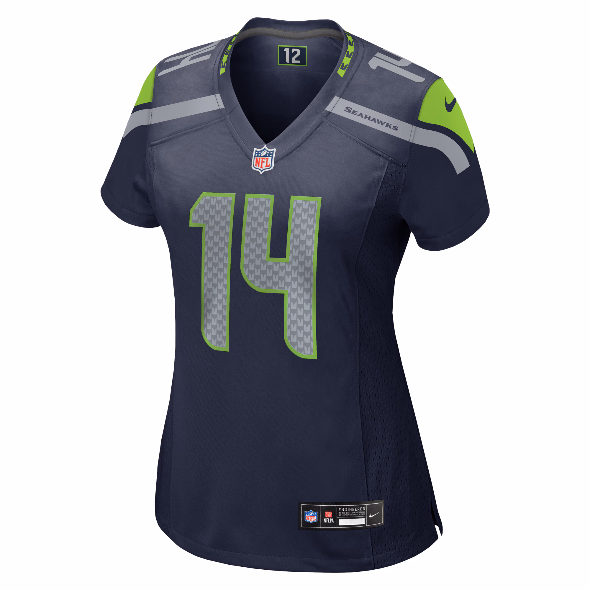 DK Metcalf Seattle Seahawks Women's Team Game Jersey - College Navy