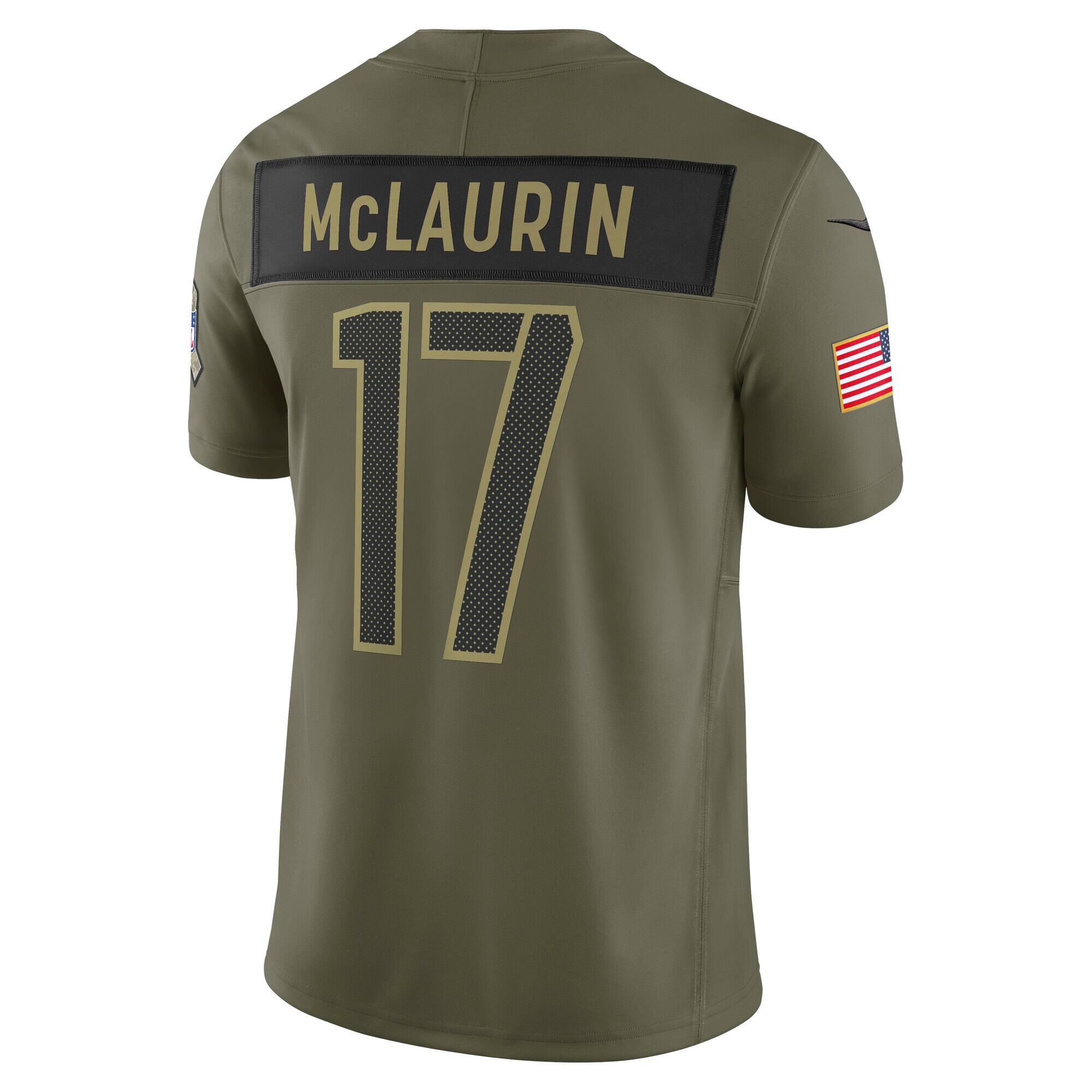 Men's Washington Commanders Terry McLaurin Olive 2025 Salute to Service Limited Jersey