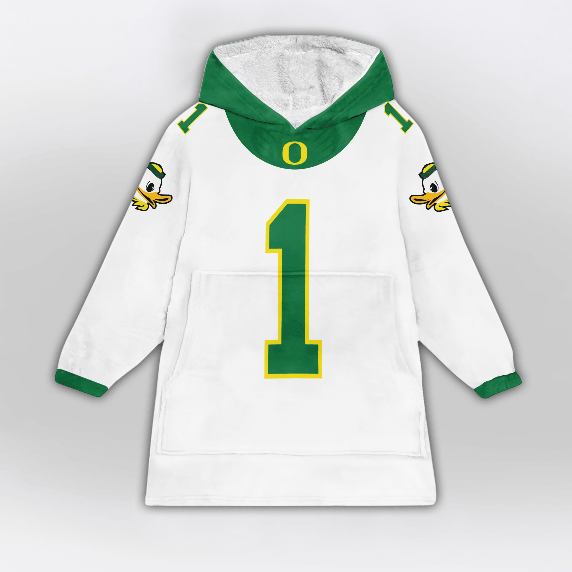 Kid #1 Oregon Football Unisex Blanket Hoodie
