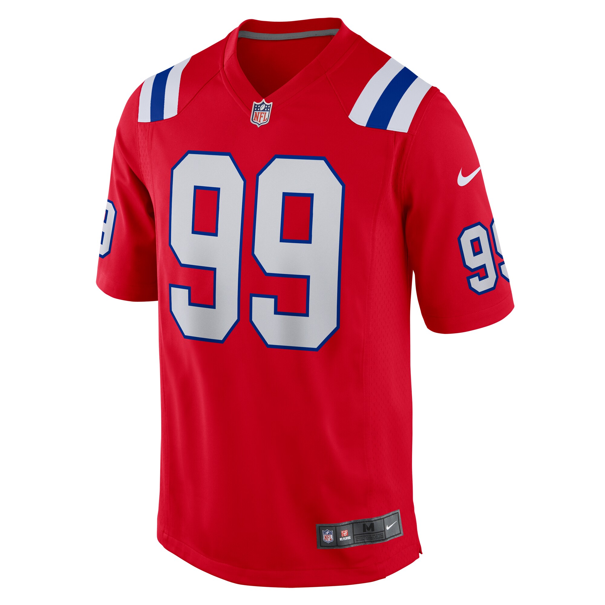 Keion White New England Patriots Alternate Team Game Jersey - Red