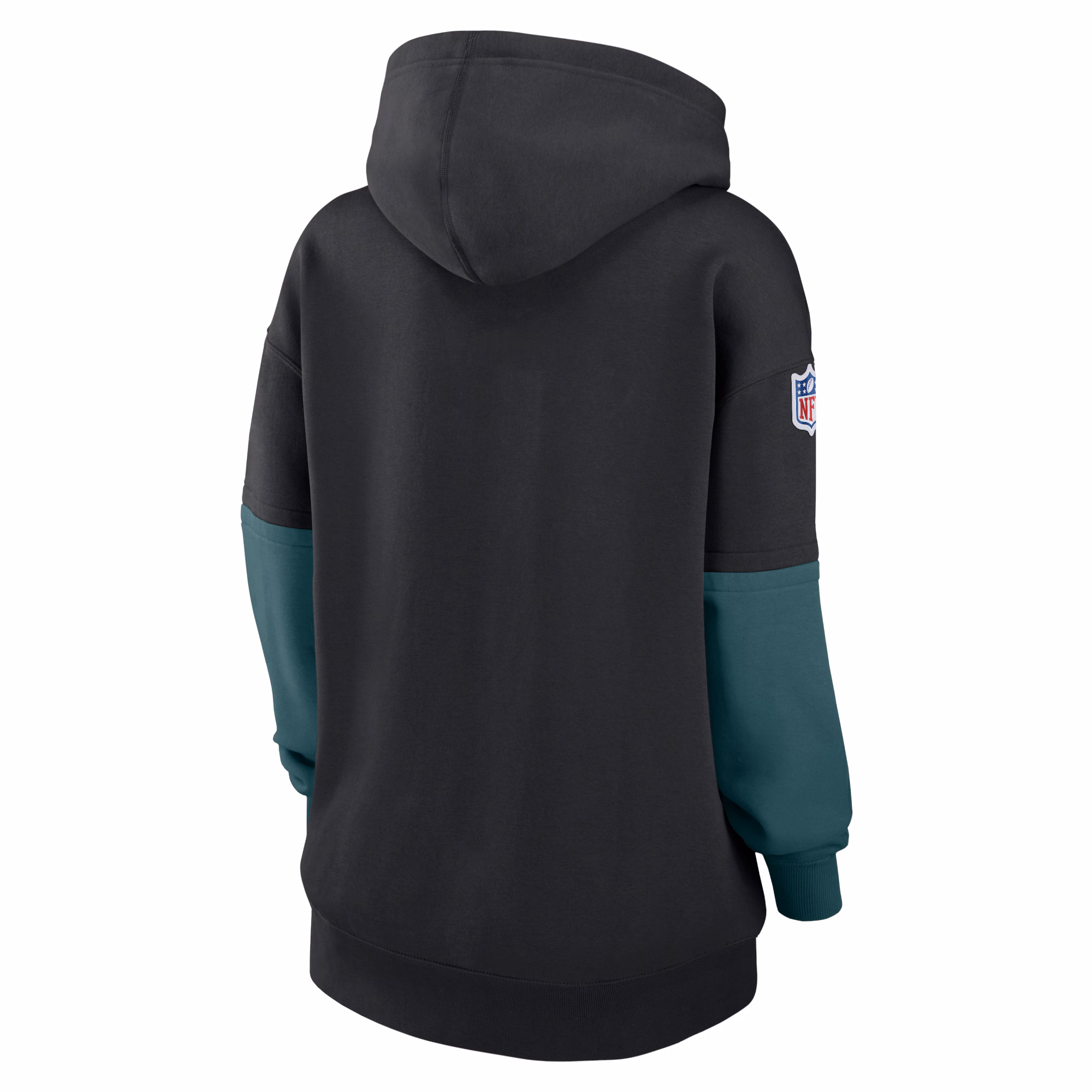 Philadelphia Eagles Women's 2024 Sideline Essential Fleece Pullover Hoodie - Black