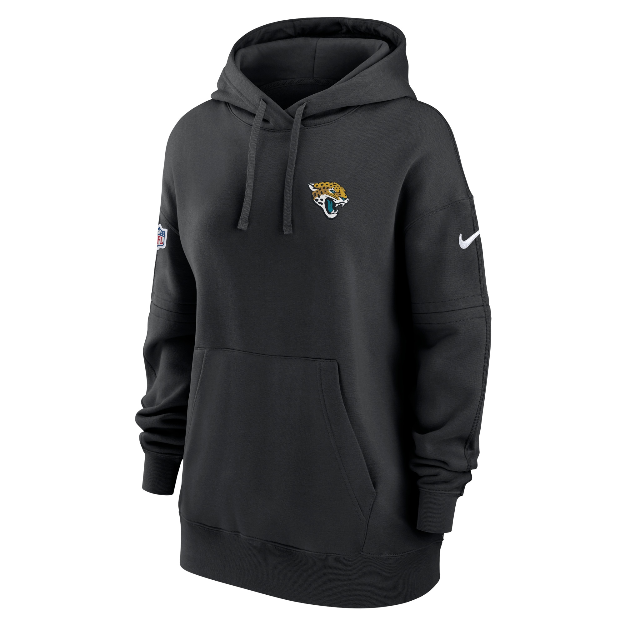 Jacksonville Jaguars  Women's 2023 Sideline Club Fleece Pullover Hoodie - Black