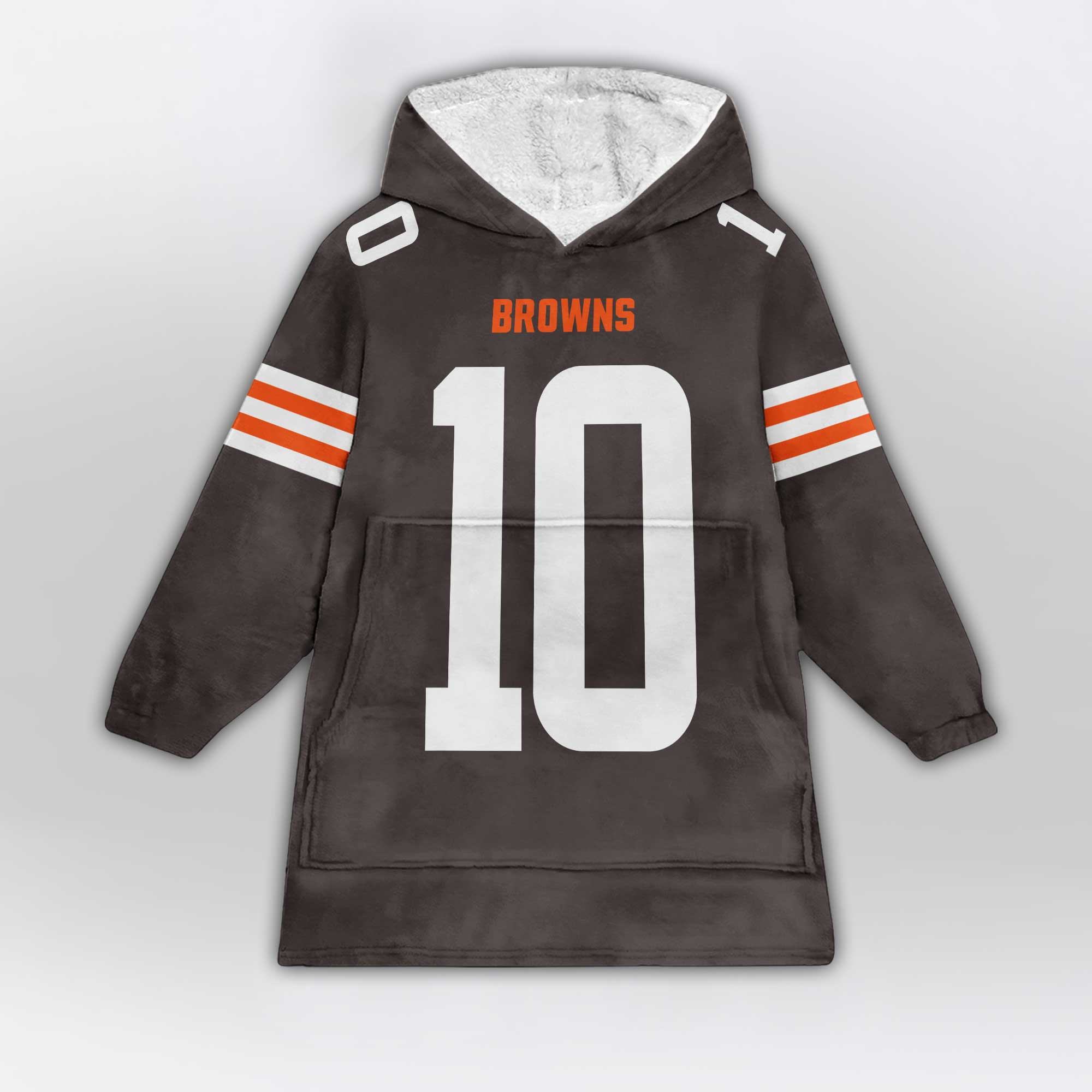 Q.J 10 Cleveland Football Unisex Blanket Hoodie