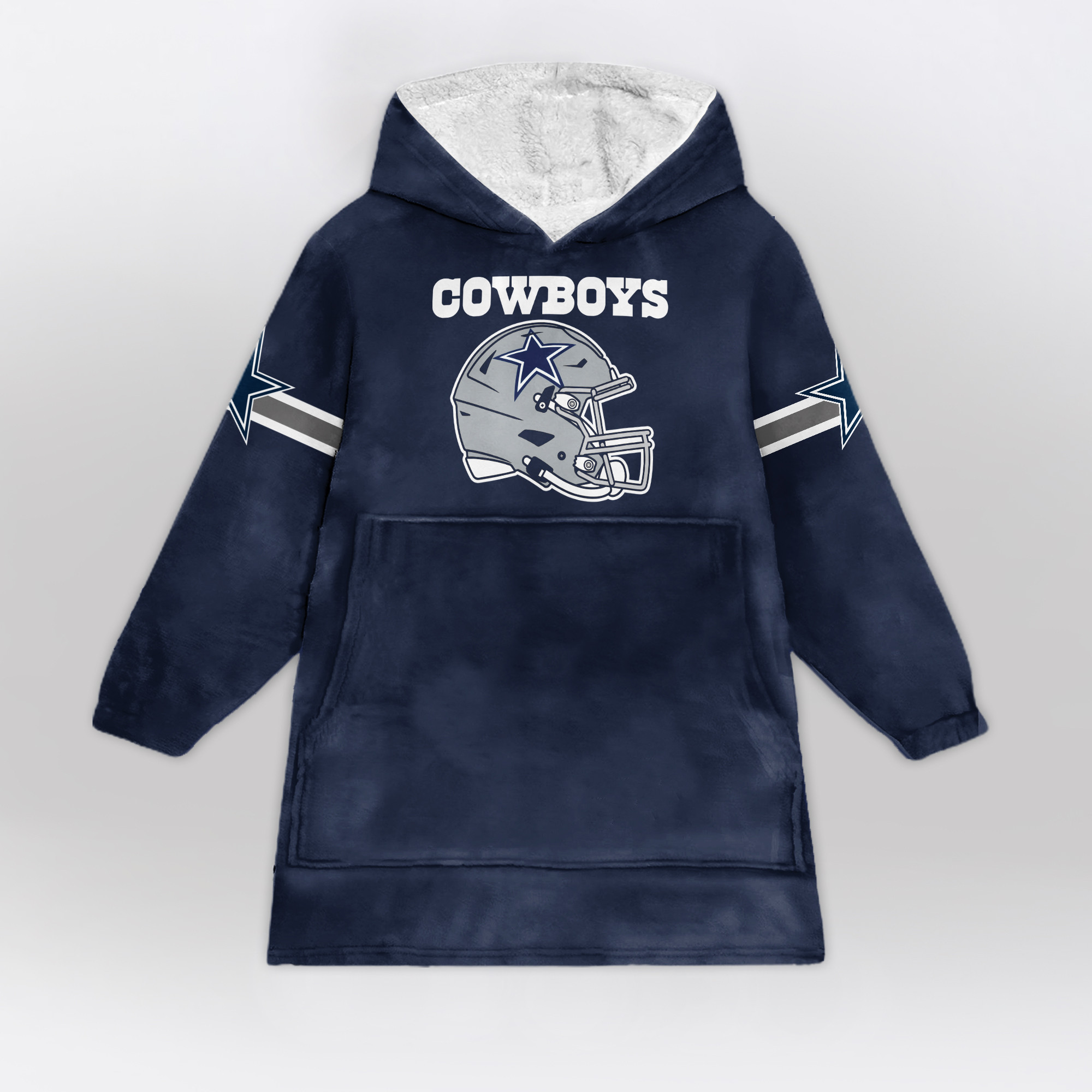 Adult Dallas Football Unisex Blanket Hoodie