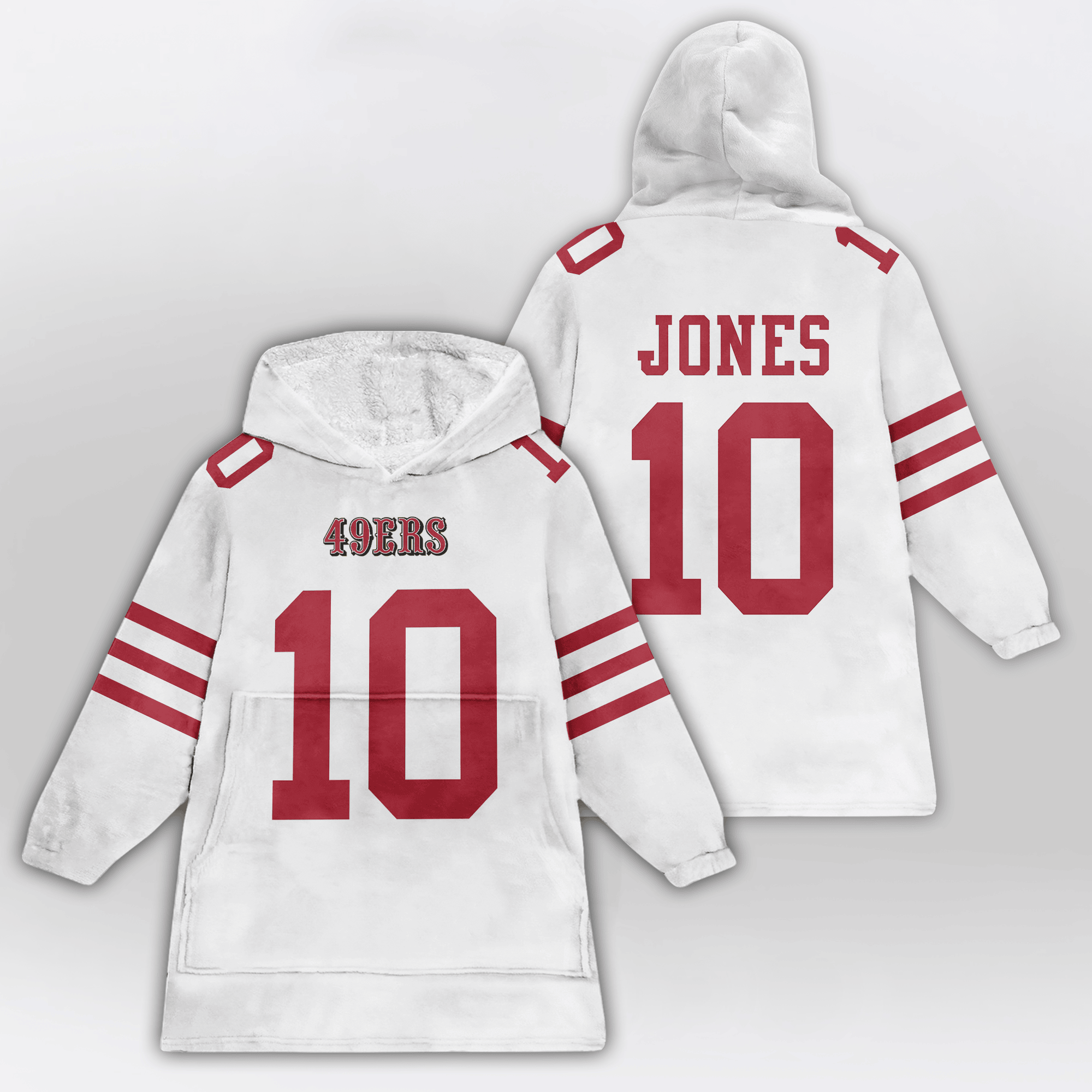 M.J 10 San Francisco 49ers Football Unisex Blanket Hoodie