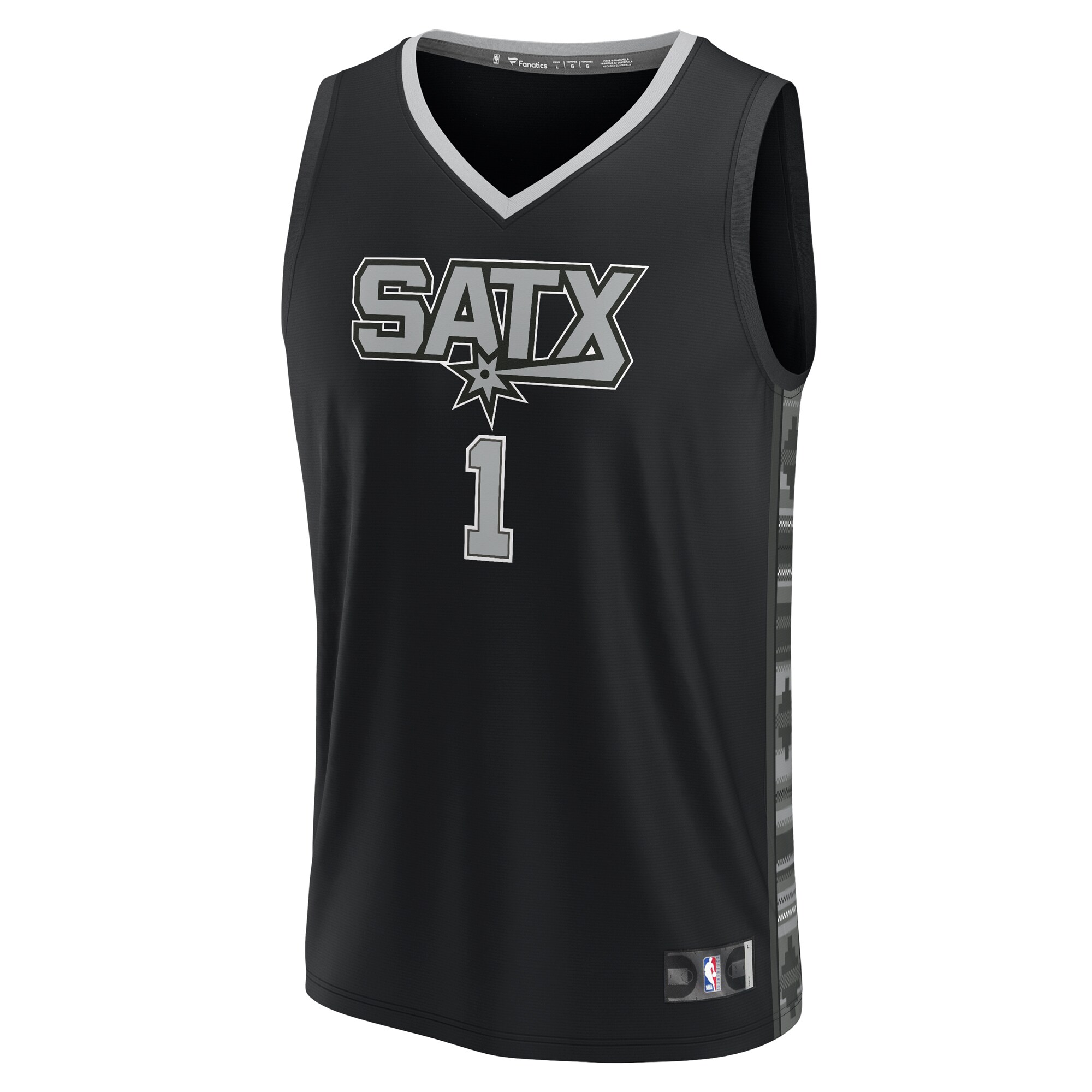 Victor Wembanyama San Antonio Spurs  Fast Break Player Jersey - Statement Edition - Black