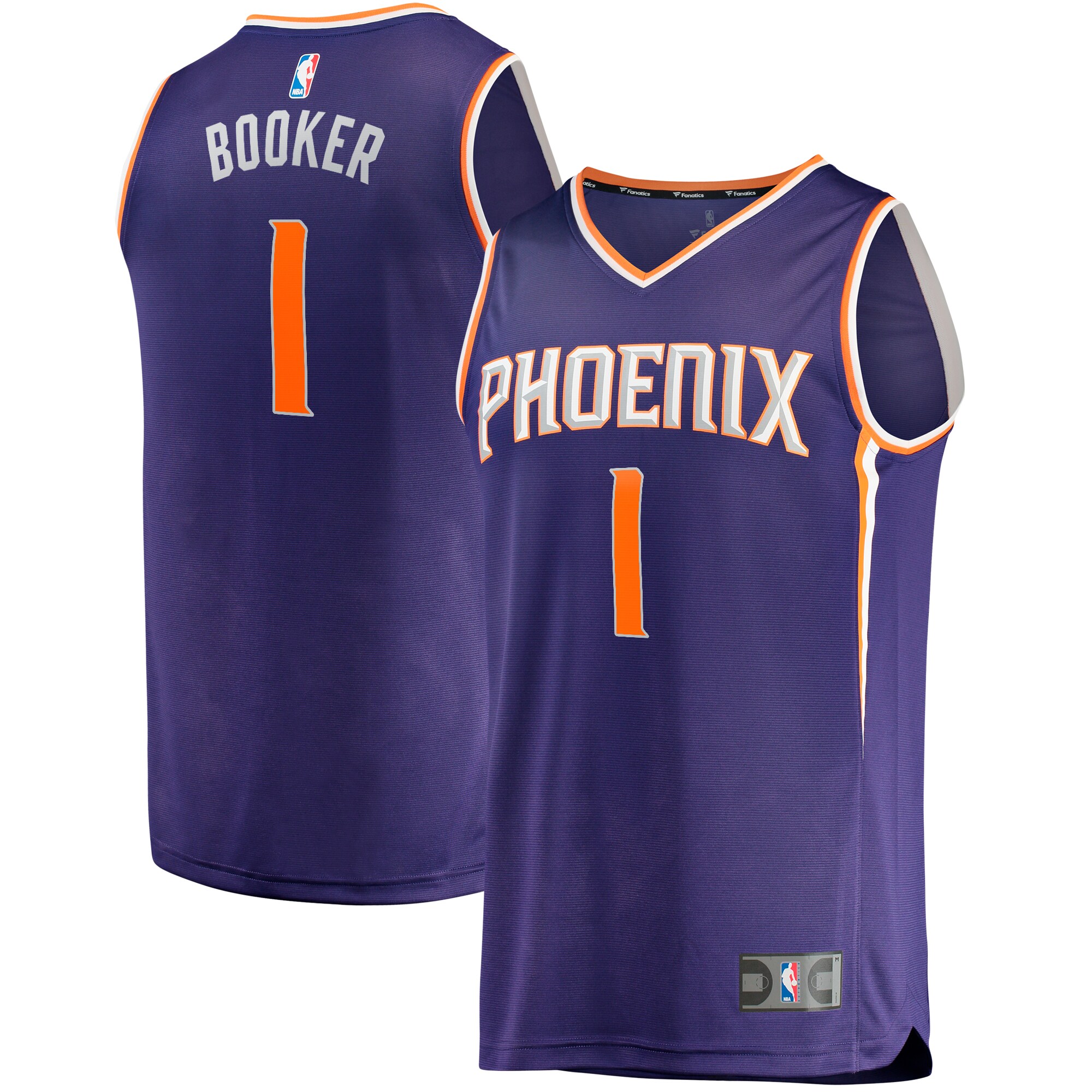 Devin Booker Phoenix Suns  Big & Tall Fast Break Player Jersey - Purple - Icon Edition