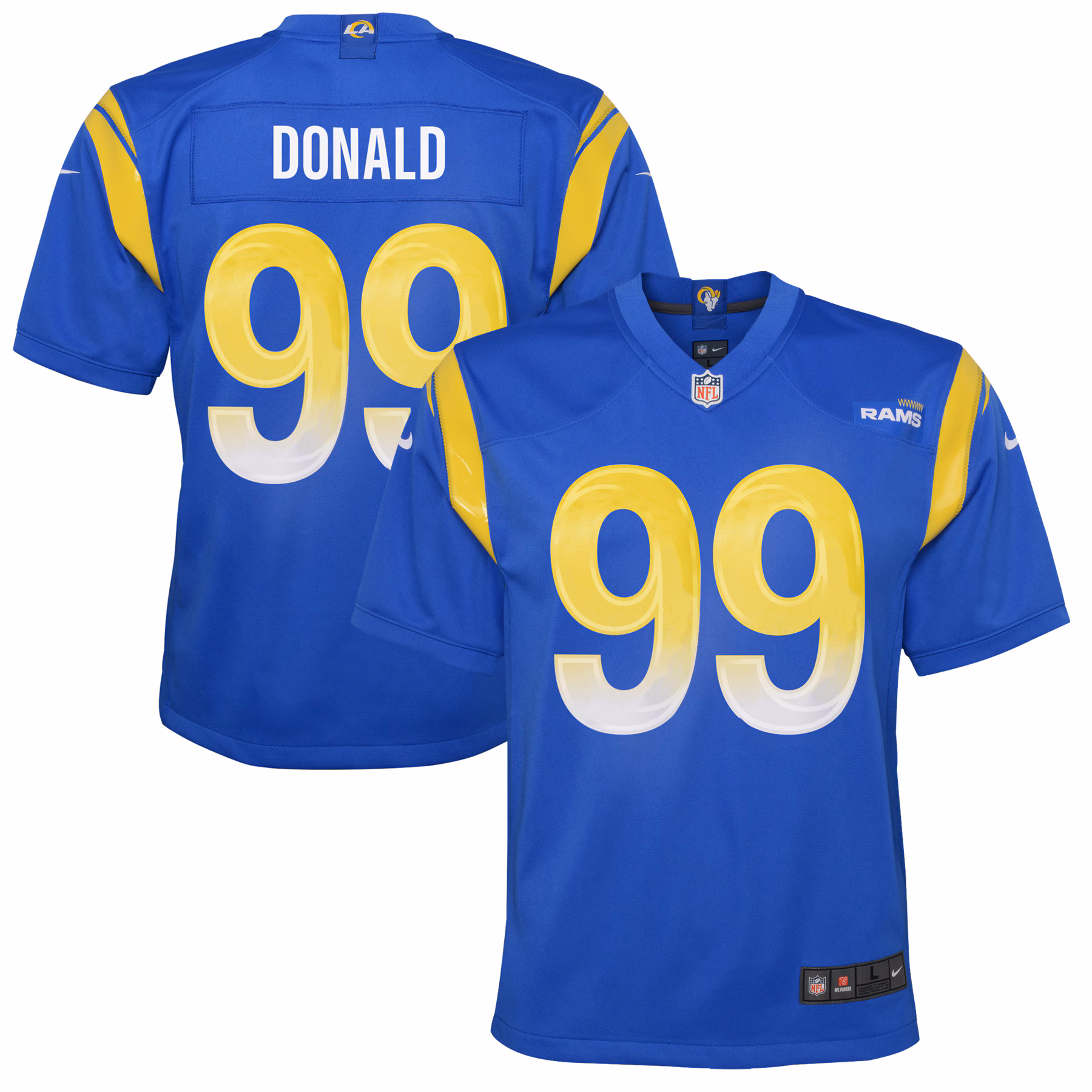 Aaron Donald Los Angeles Rams Youth Game Jersey - White
