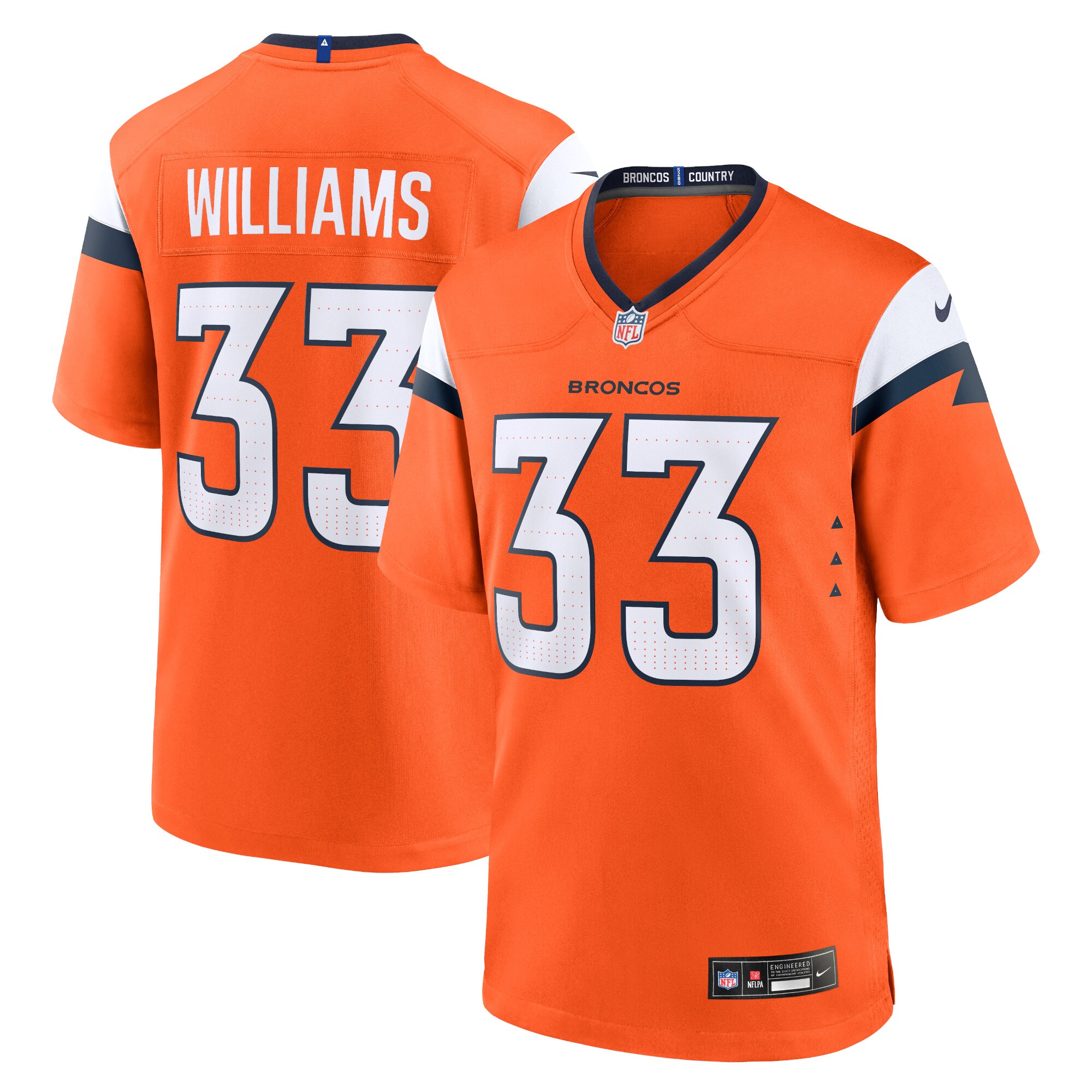 Javonte Williams Denver Broncos Mile High Collection Alternate Game Jersey - Navy