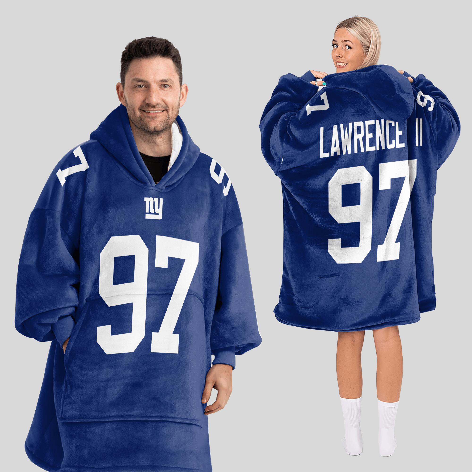 Adult D.L 97 New York G Football Unisex Blanket Hoodie