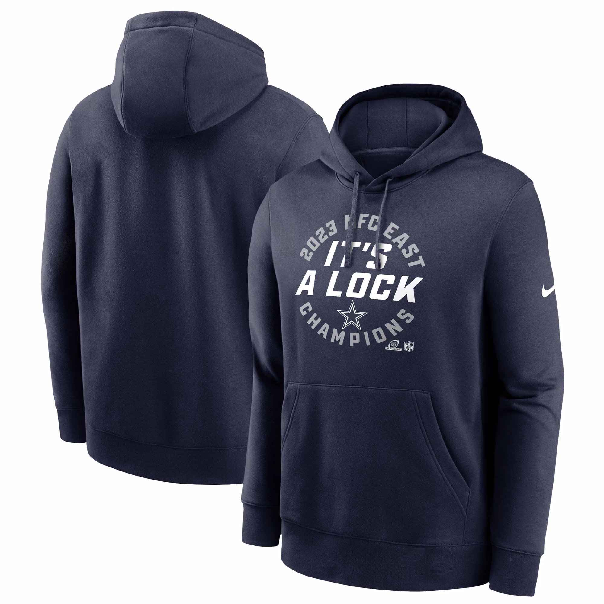 Dallas Cowboys 2023 NFC East Division Champions Locker Room Trophy Collection Club Pullover Hoodie - Navy
