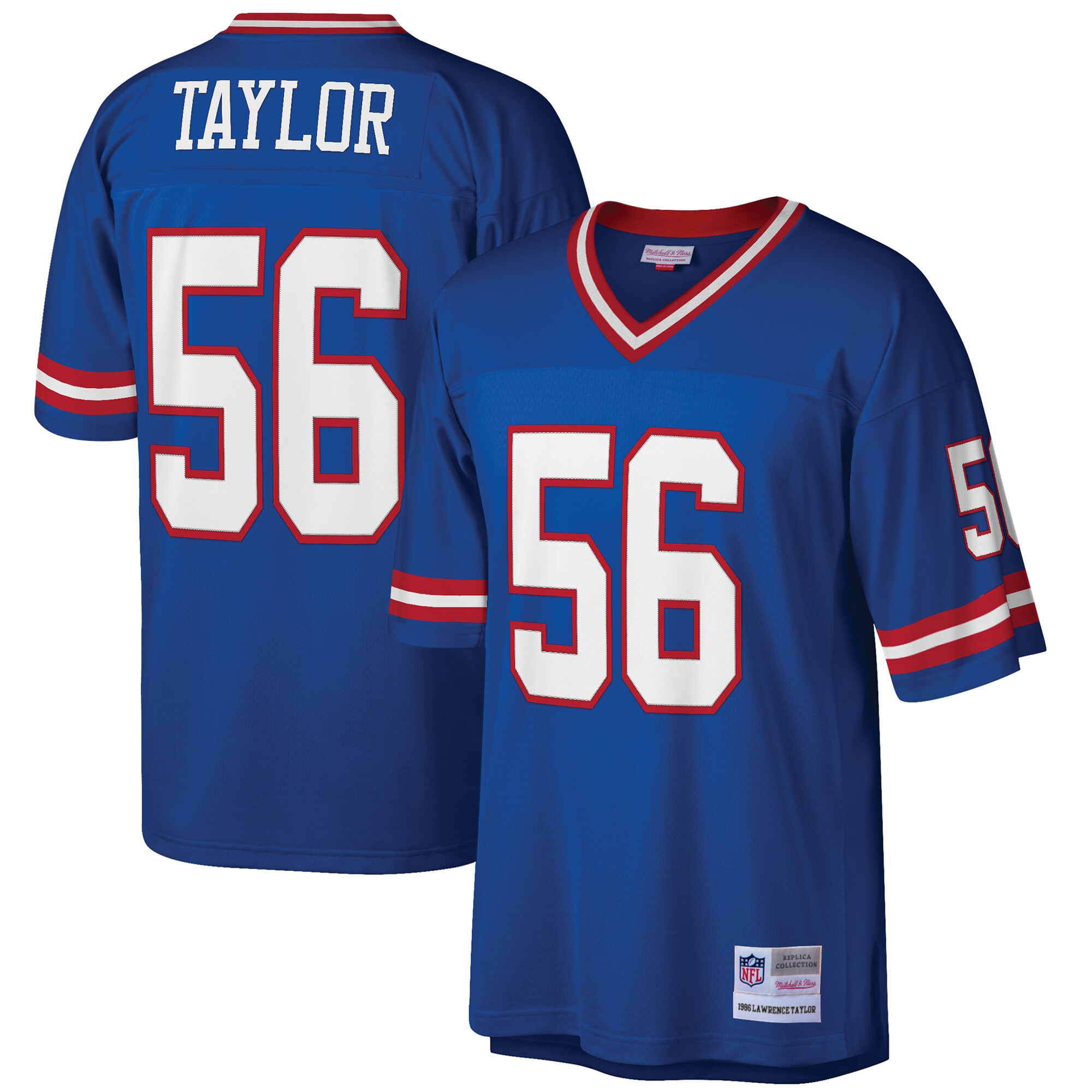 Lawrence Taylor New York Giants  Big & Tall 1986 Retired Player Replica Jersey - Royal