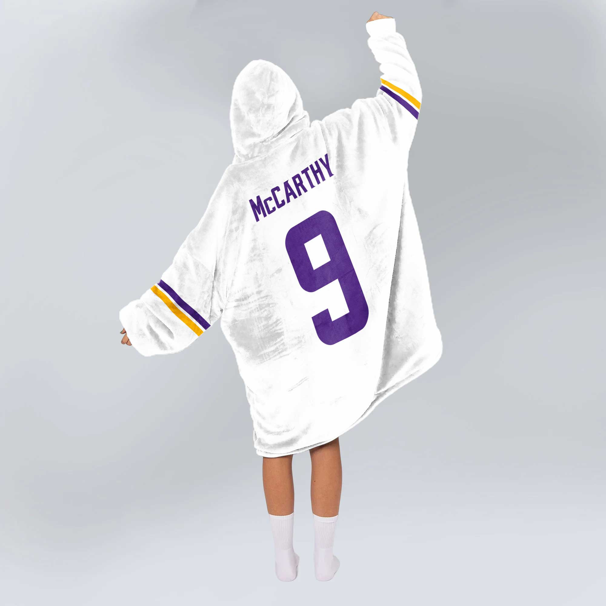 Adult Captain 9 Minnesota Football Unisex Blanket Hoodie