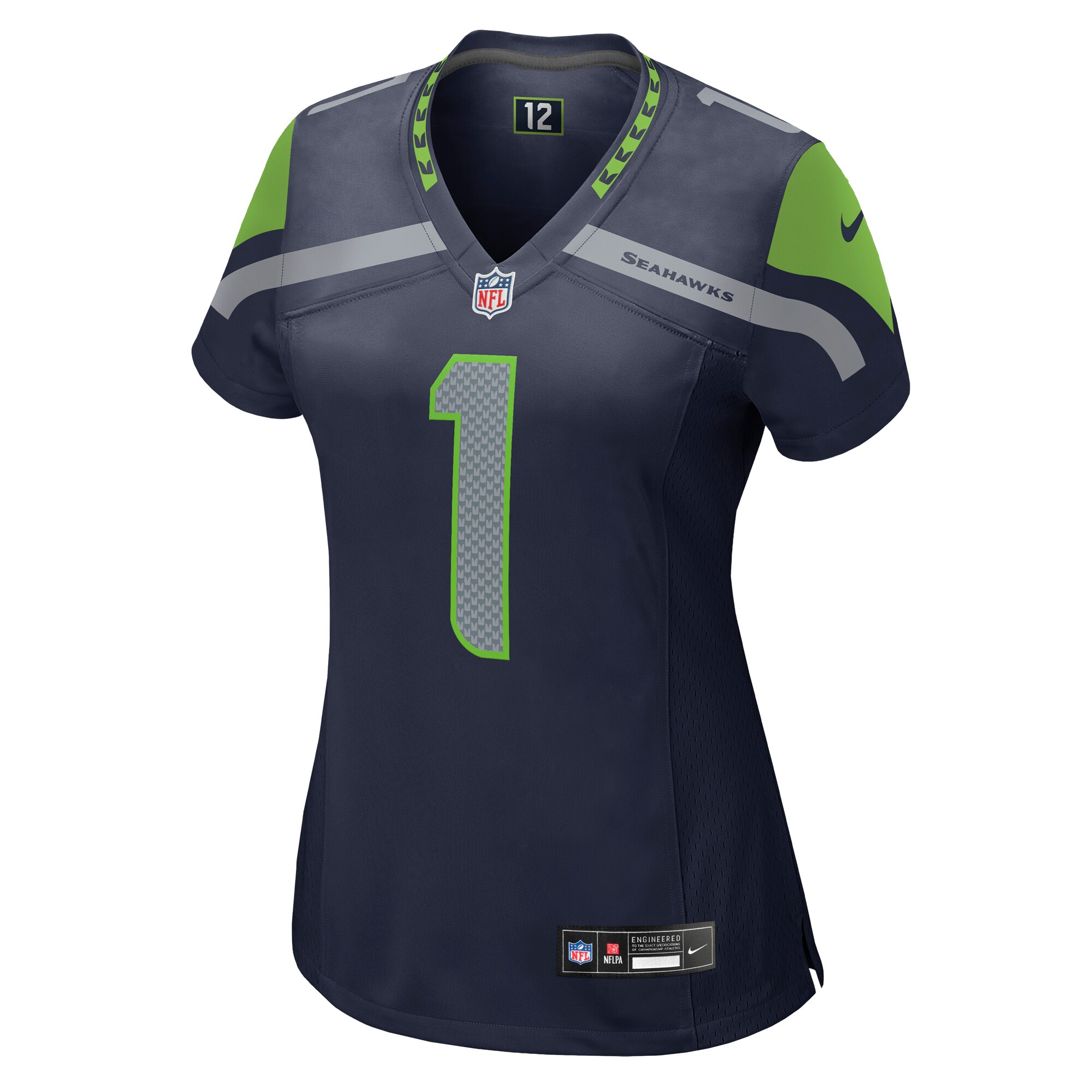 Number 1 Mom Seattle Seahawks  Women's Game Jersey - College Navy
