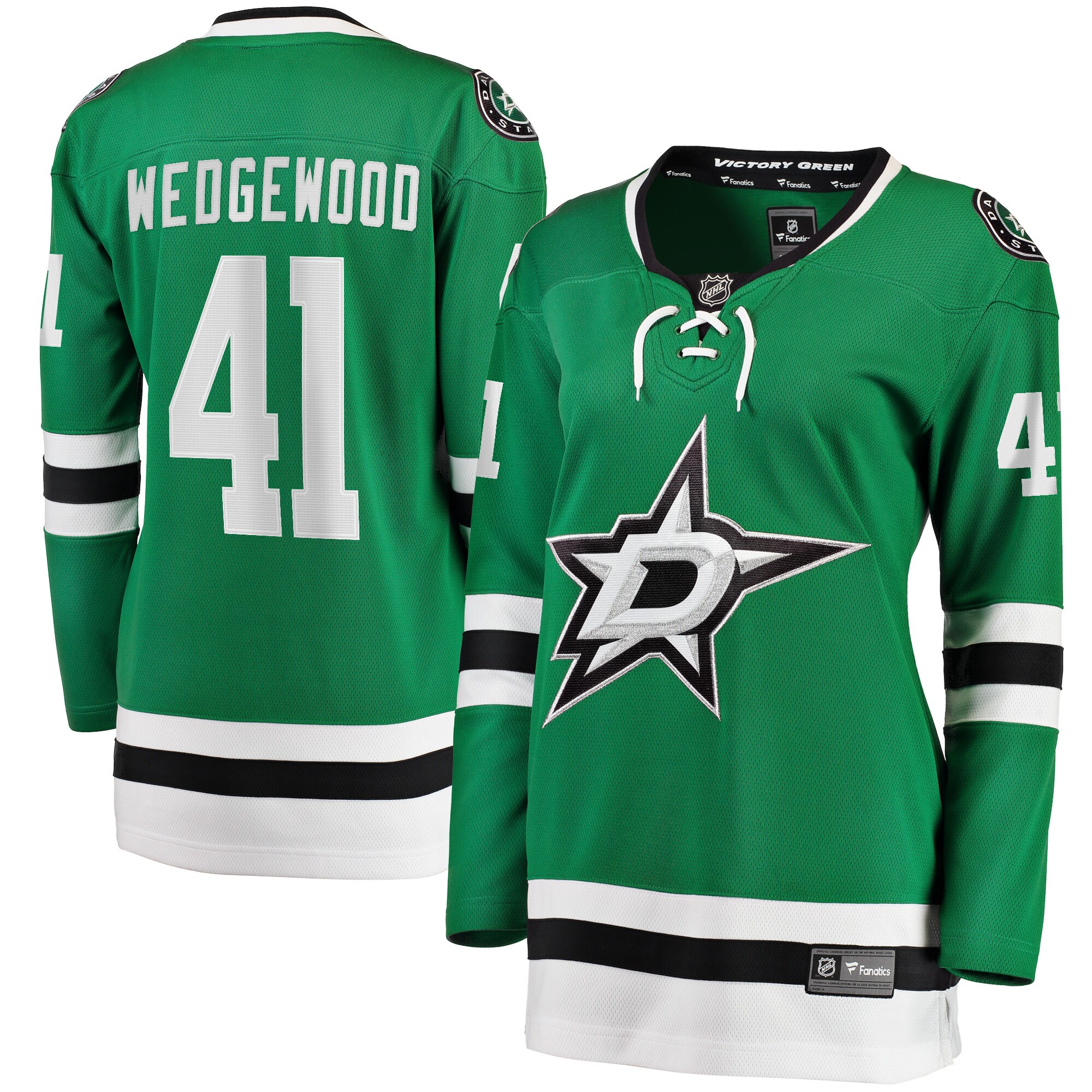 Scott Wedgewood Dallas Stars Women's Home Breakaway Player Jersey - Kelly Green