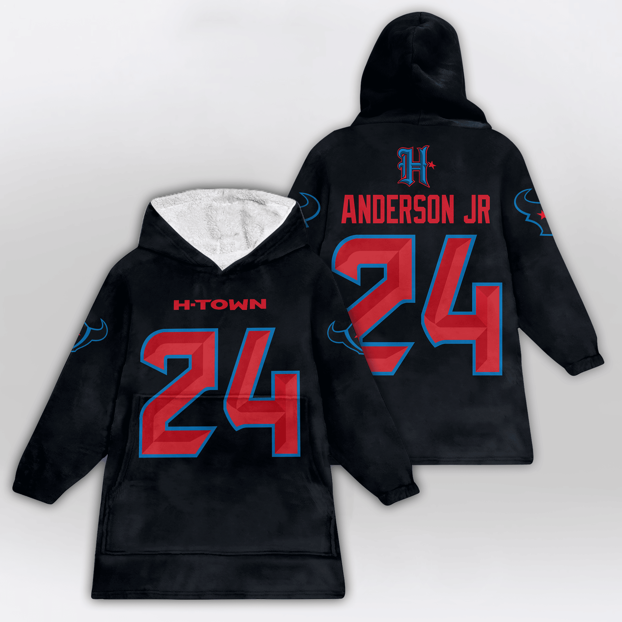 Kid D.S 24 Houston Football Unisex Blanket Hoodie