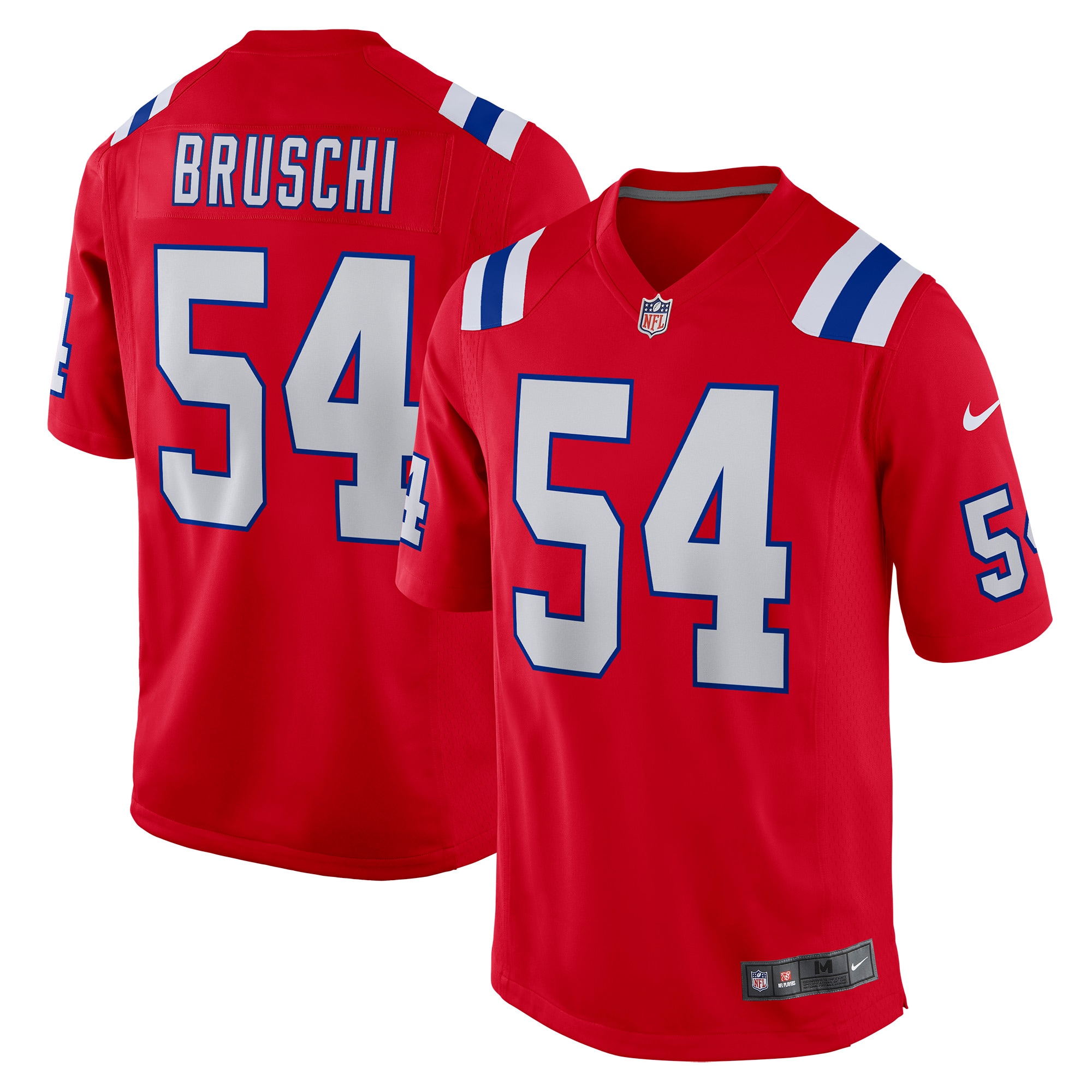 Tedy Bruschi New England Patriots Game Retired Player Jersey - Navy