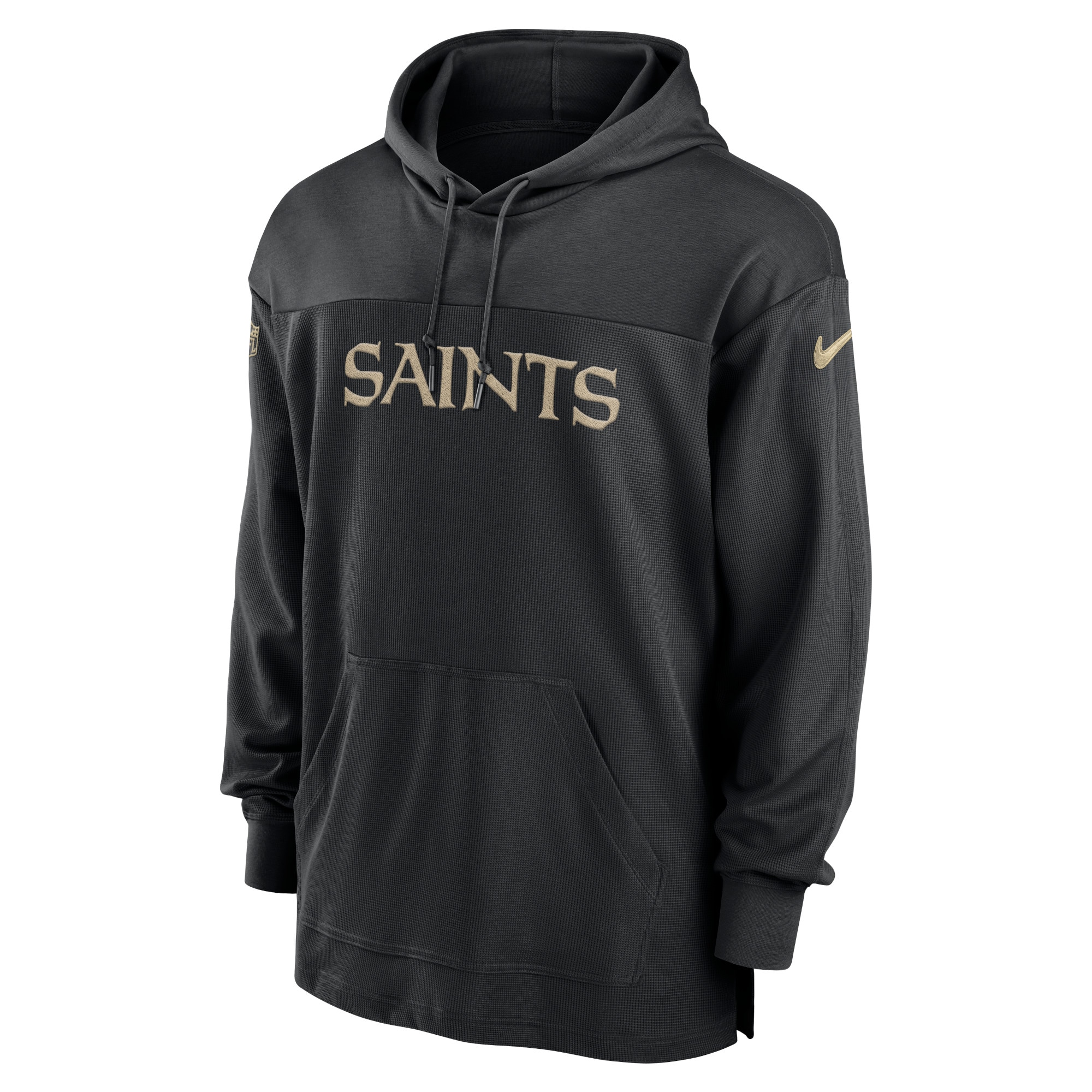 New Orleans Saints  2023 Sideline Lightweight Performance Hooded Top - Black