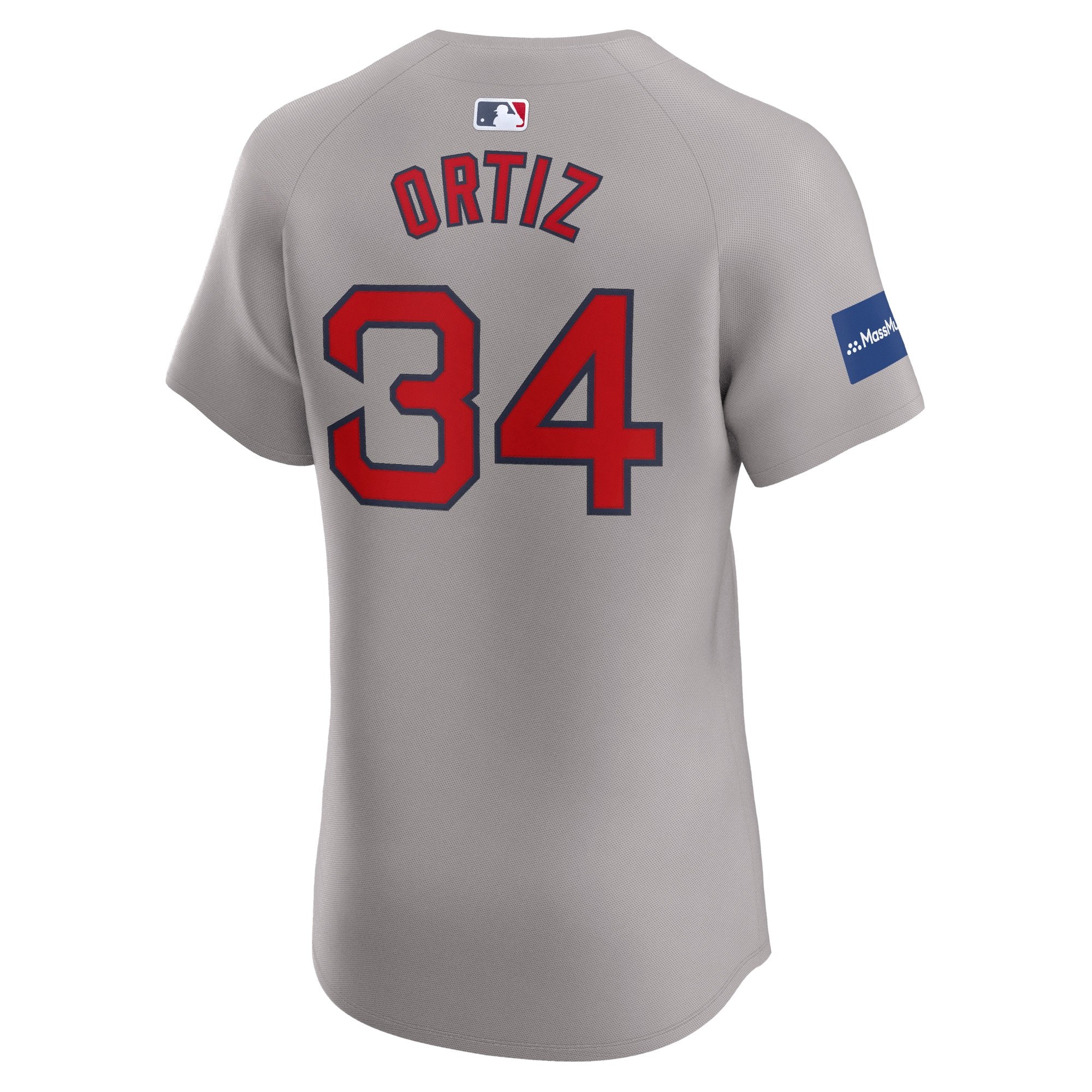 Men's Boston Red Sox David Ortiz  Gray Road Elite Player Jersey