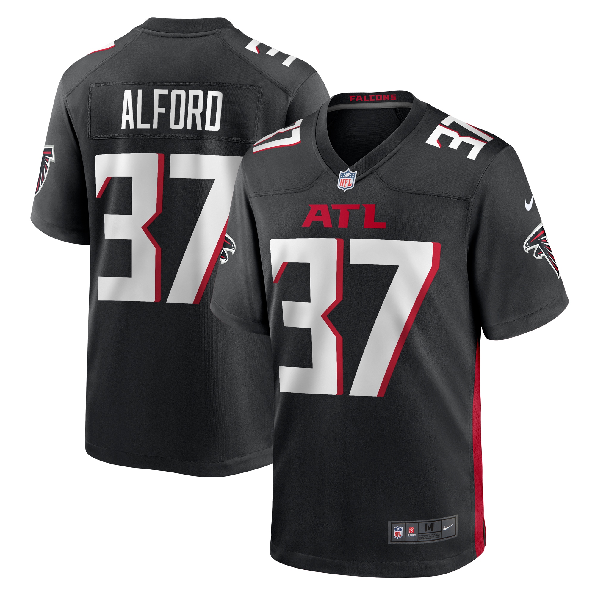 Dee Alford Atlanta Falcons  Player Game Jersey - Black