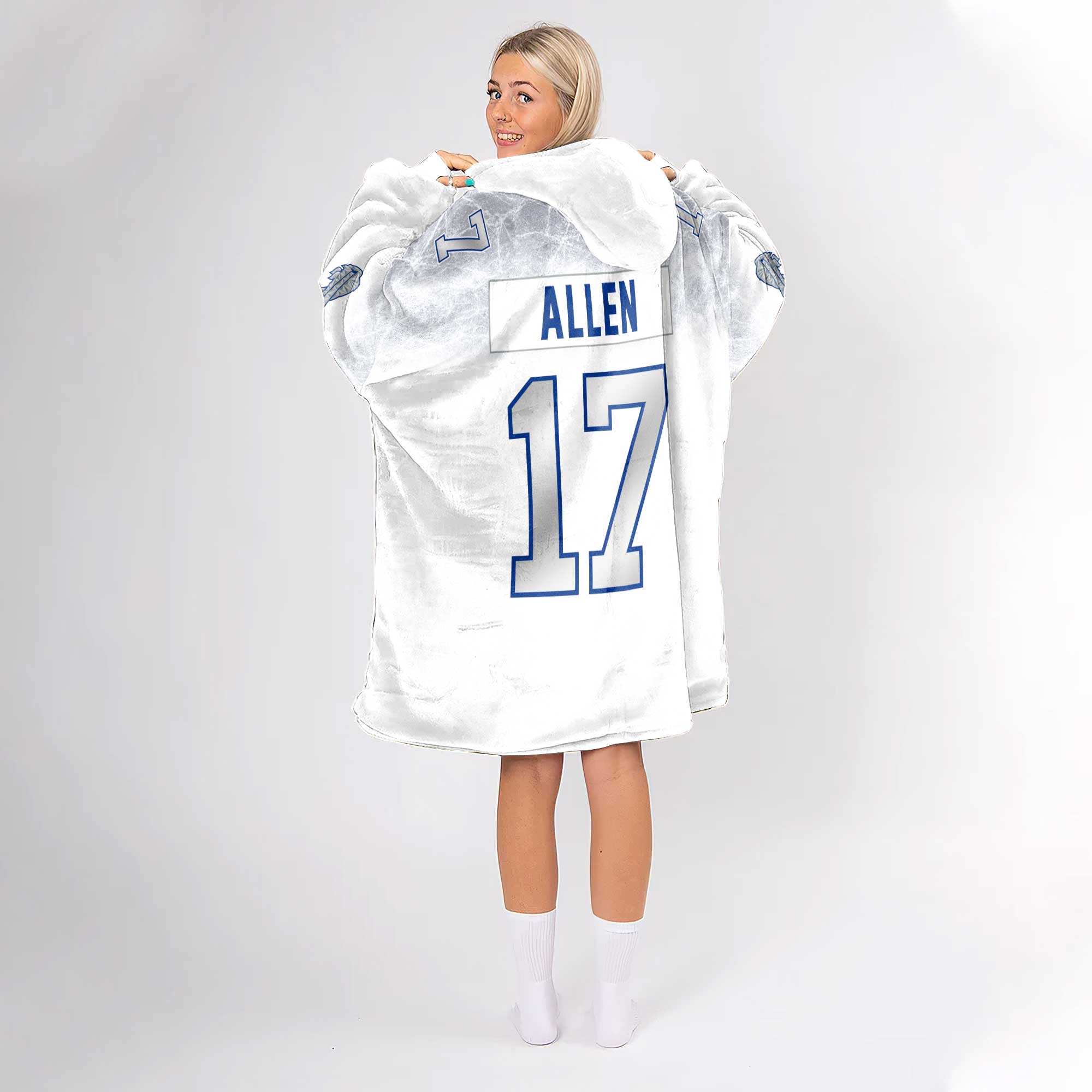 Captain J.A 17 Buffalo Football Unisex Blanket Hoodie