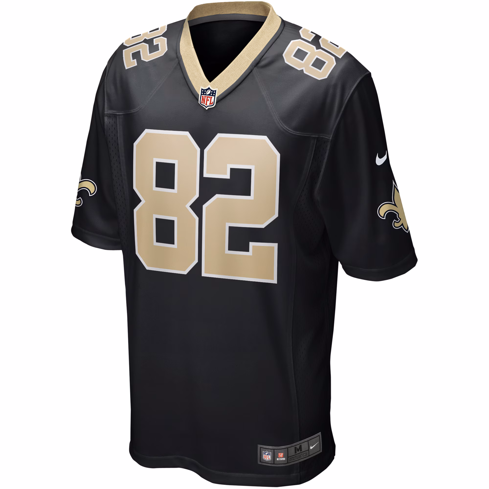 Bob Pollard New Orleans Saints Game Retired Player Jersey - Black