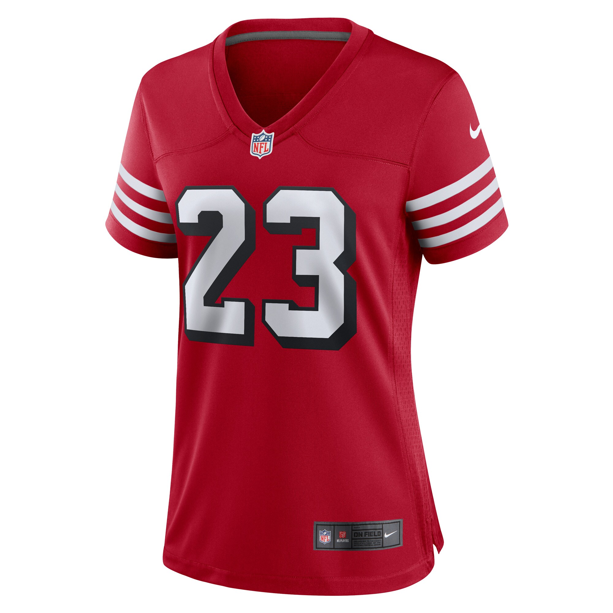 Christian McCaffrey San Francisco 49ers  Women's Alternate Game Player Jersey - Scarlet