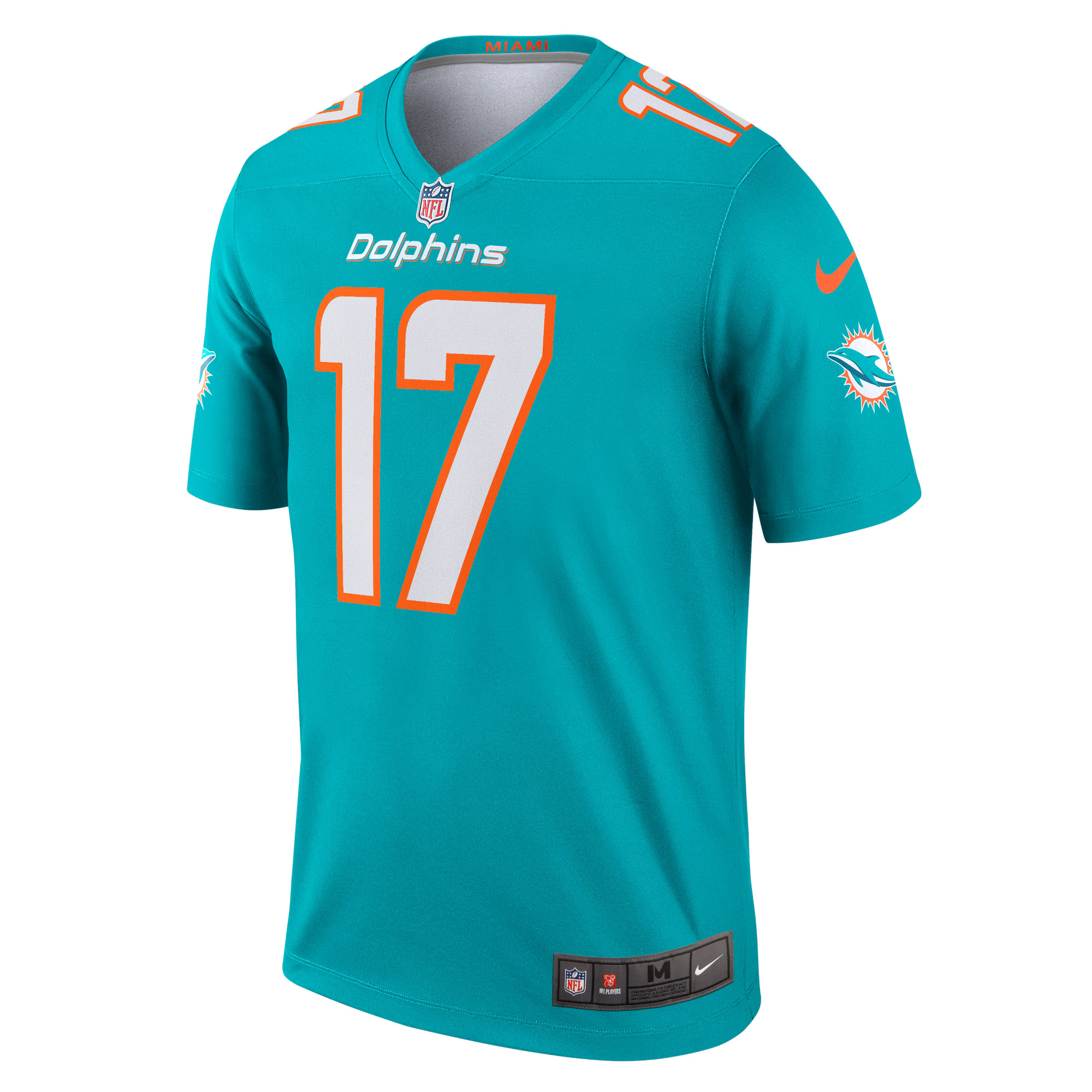Jaylen Waddle Miami Dolphins Legend Jersey - Aqua