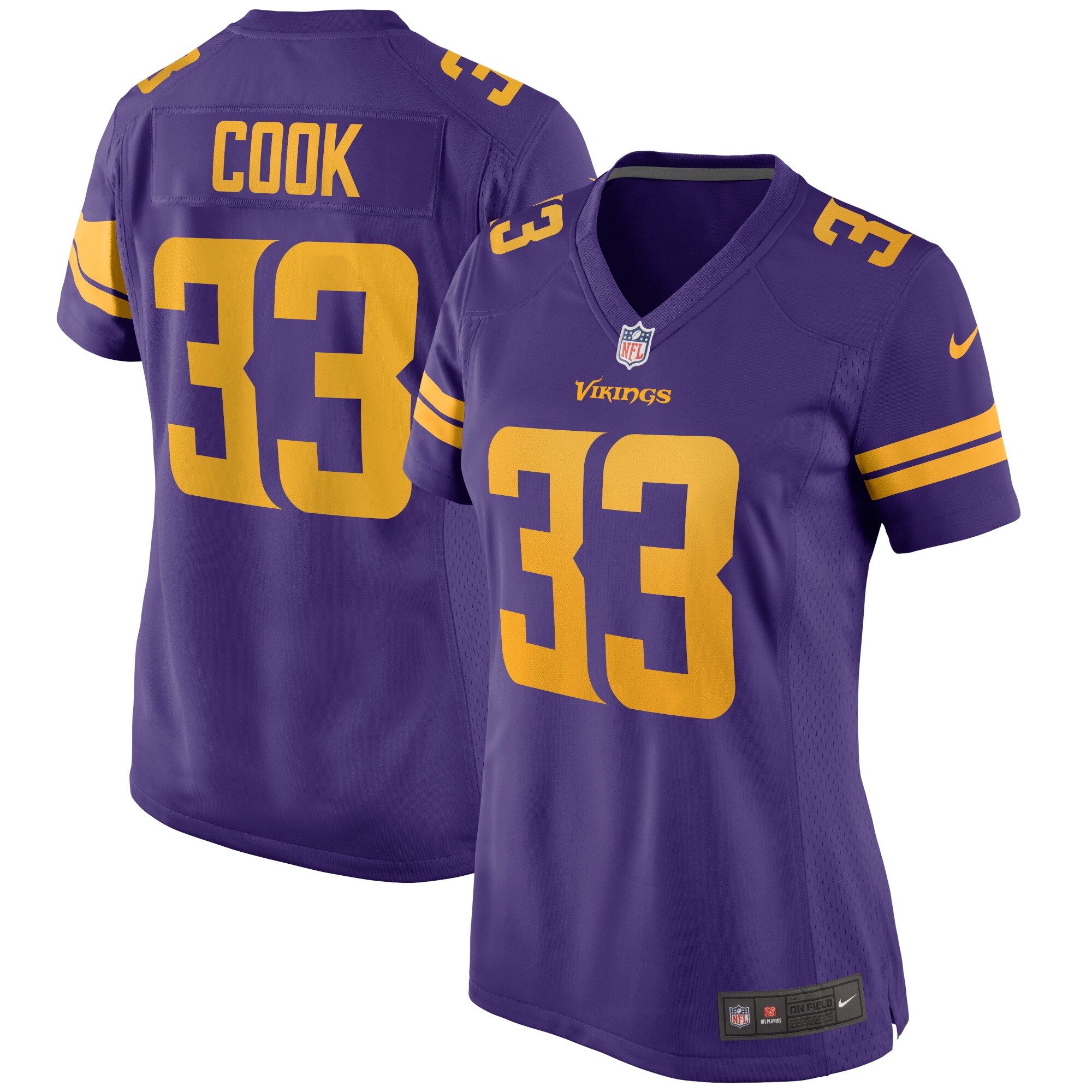 Dalvin Cook Minnesota Vikings  Women's Alternate Game Jersey - Purple