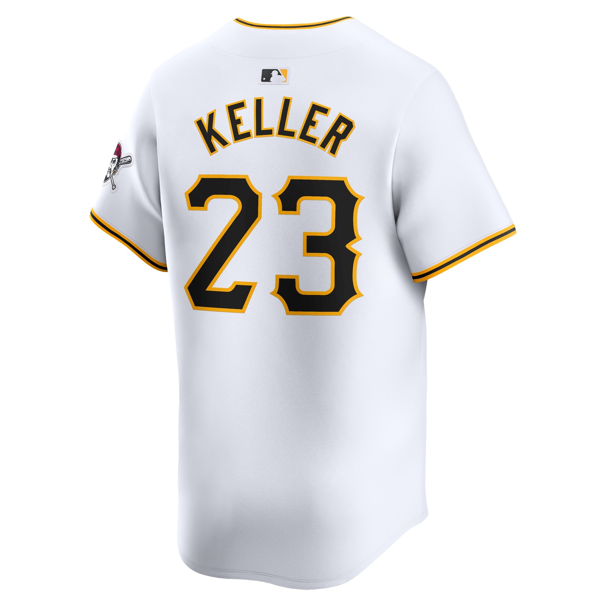 Men's Pittsburgh Pirates Mitch Keller  White Home Limited Player Jersey