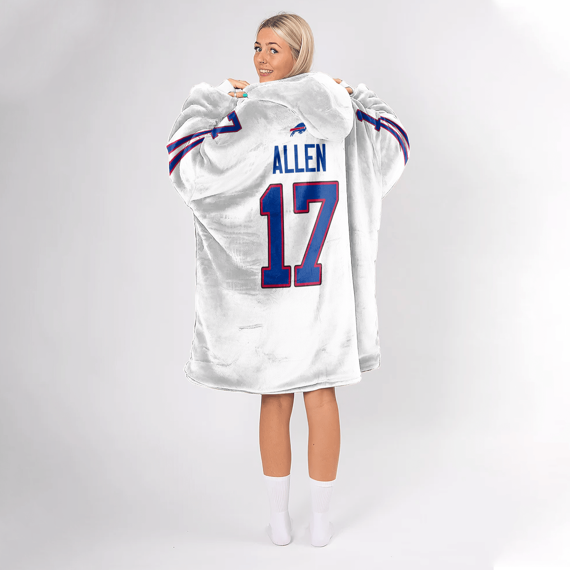 Captain J.A 17 Buffalo Football Unisex Blanket Hoodie