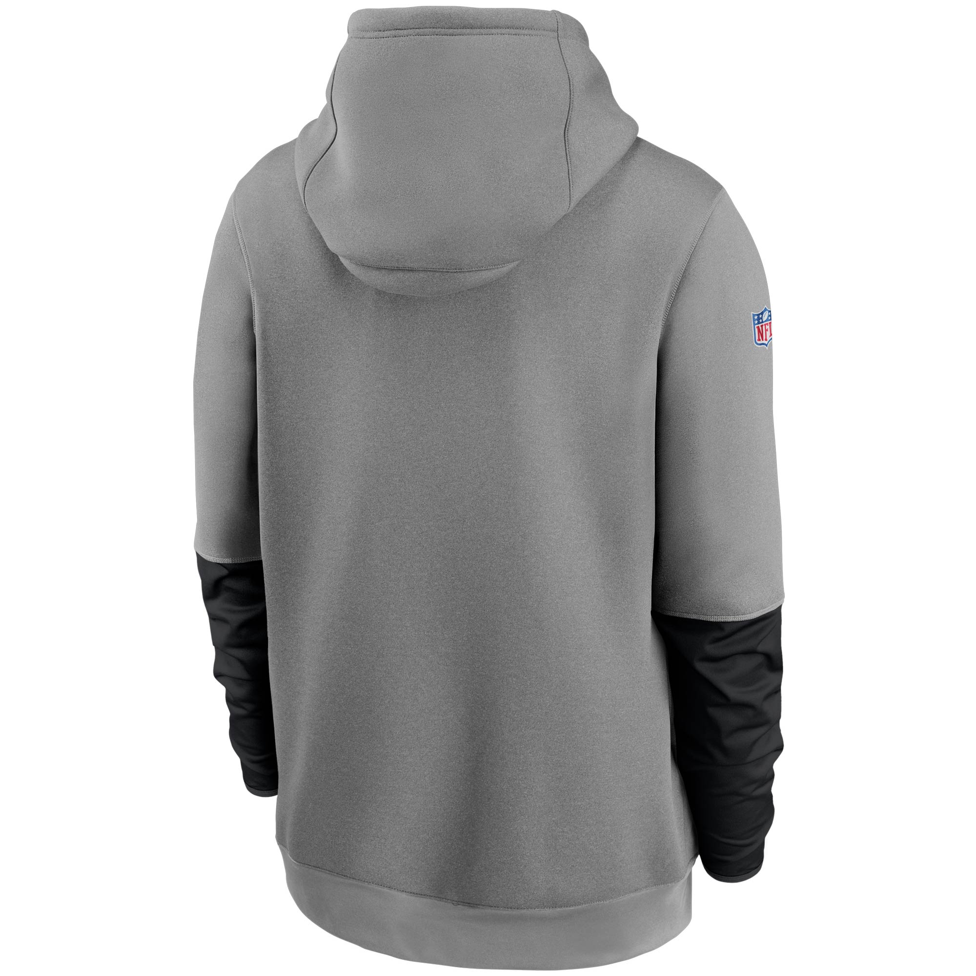 Las Vegas Raiders Sideline Playbook Performance Pullover Hoodie - Heathered Gray/Black