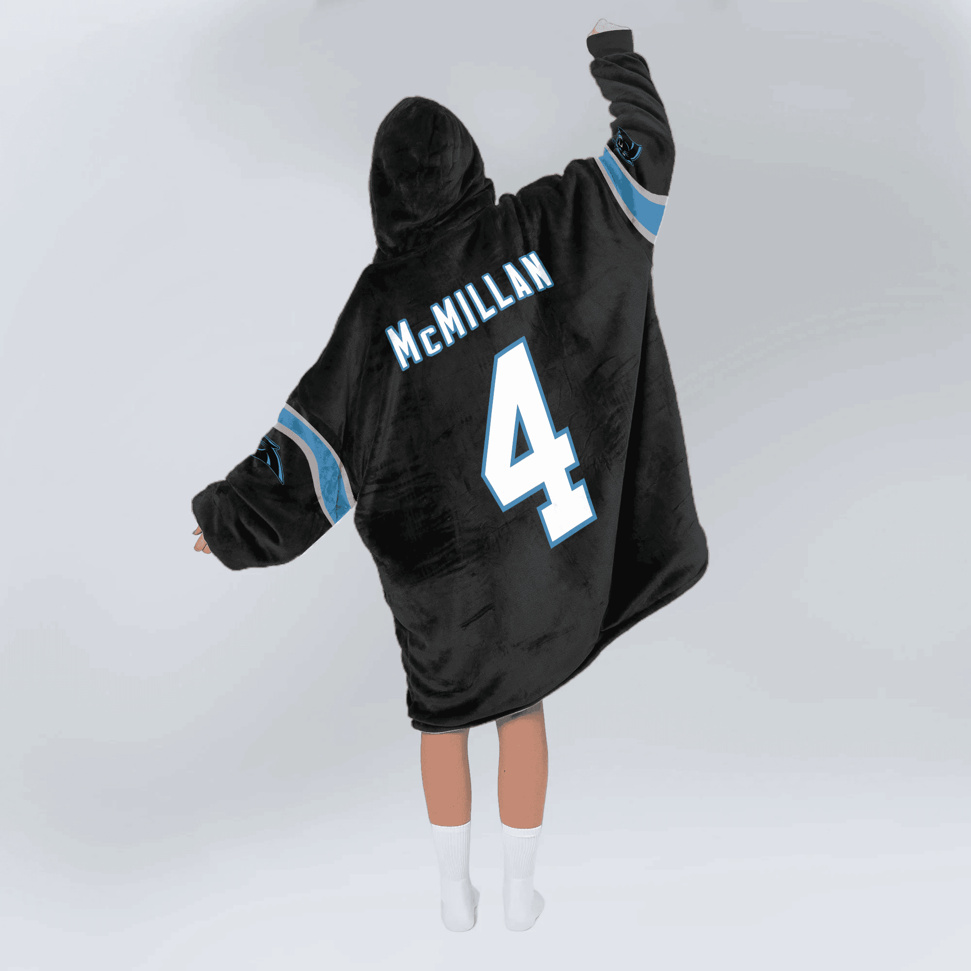 Adult 4 Carolina Football Unisex Blanket Hoodie