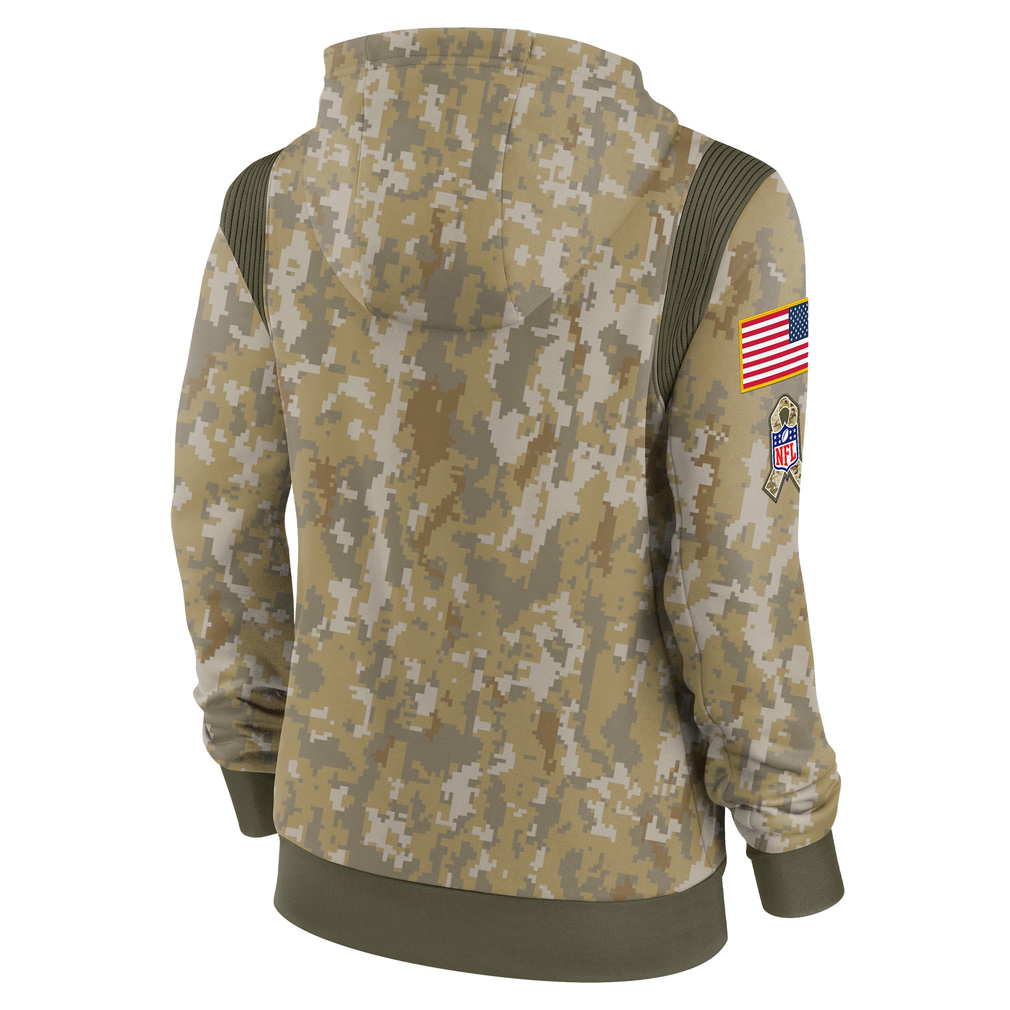 Las Vegas Raiders Women's 2021 Salute To Service Therma Performance Pullover Hoodie - Olive
