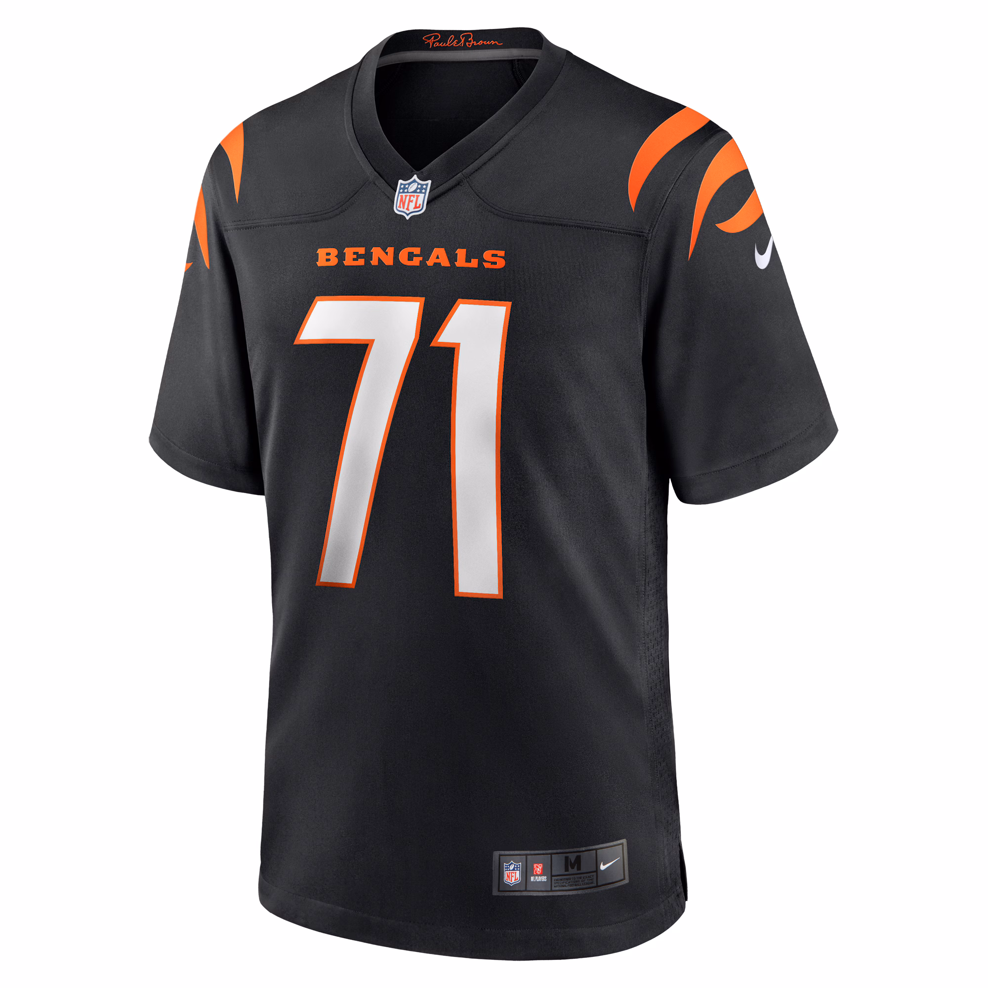 Amarius Mims Cincinnati Bengals 2024 NFL Draft First Round Pick Player Game Jersey - Black