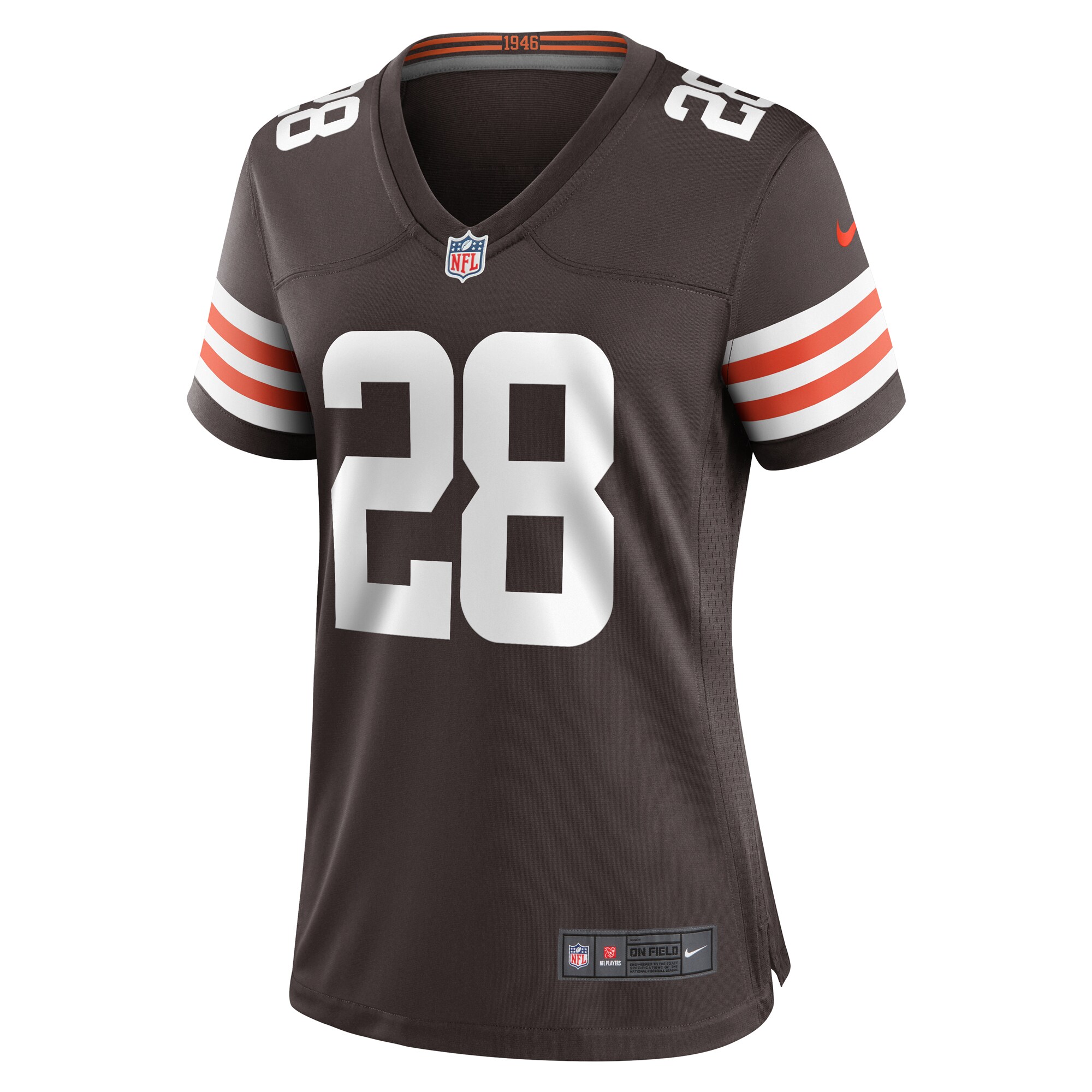 Mike Ford Cleveland Browns Women's Team Game Jersey -  Brown