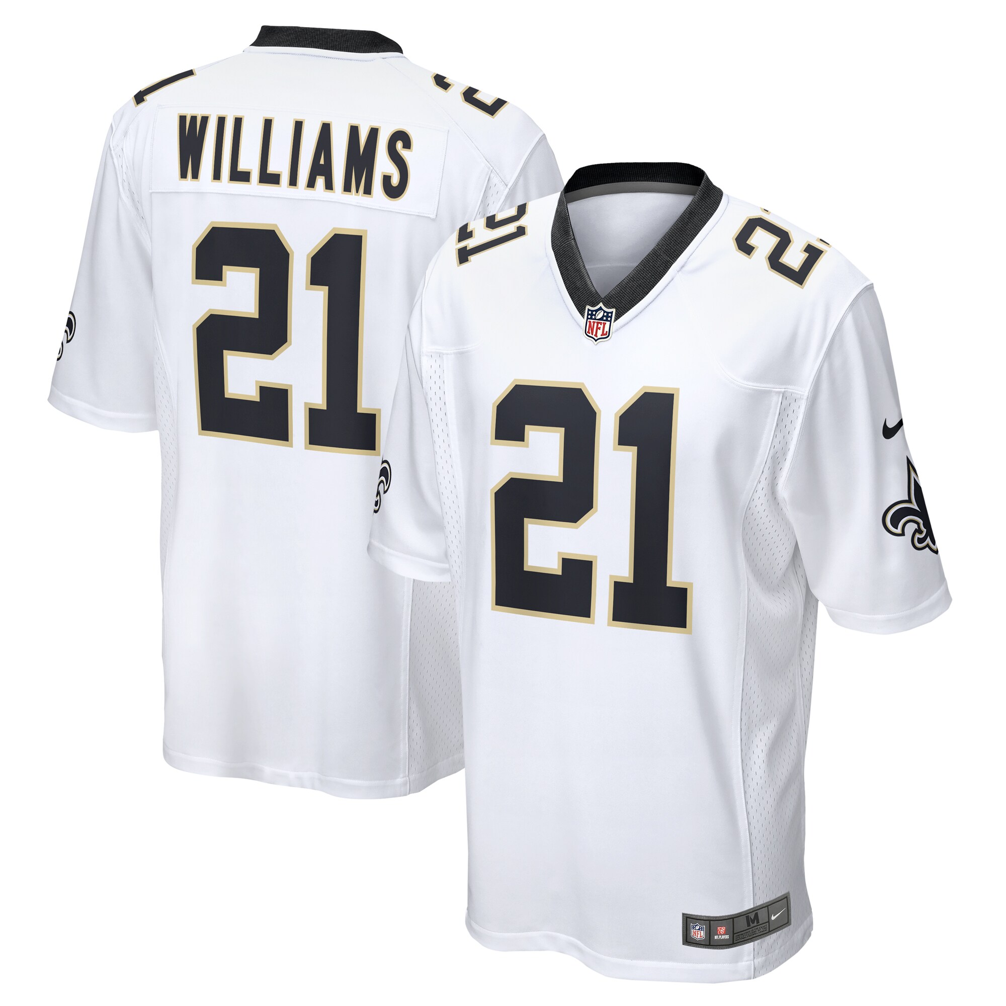 Jamaal Williams New Orleans Saints Team Game Jersey -  White