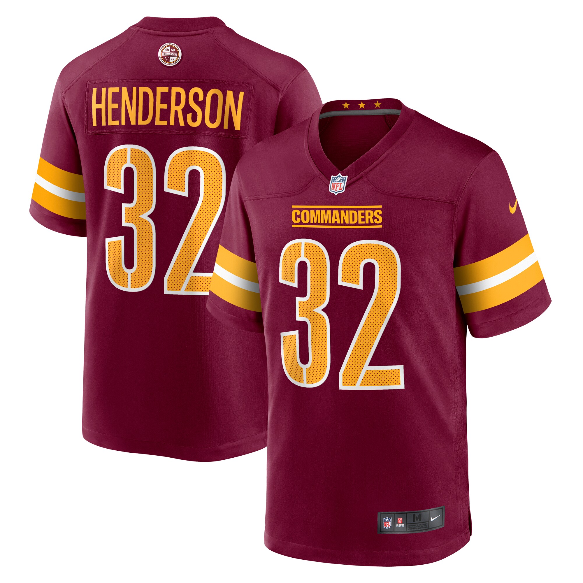 Xavier Henderson Washington Commanders  Team Game Jersey - Burgundy