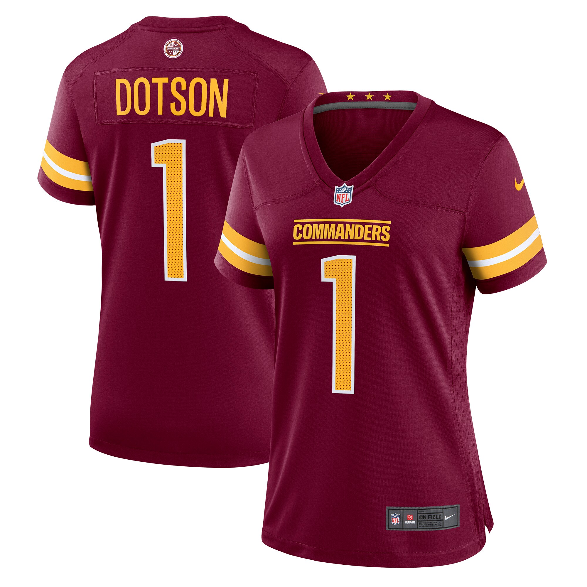 Jahan Dotson Washington Commanders  Women's Player Game Jersey - Burgundy