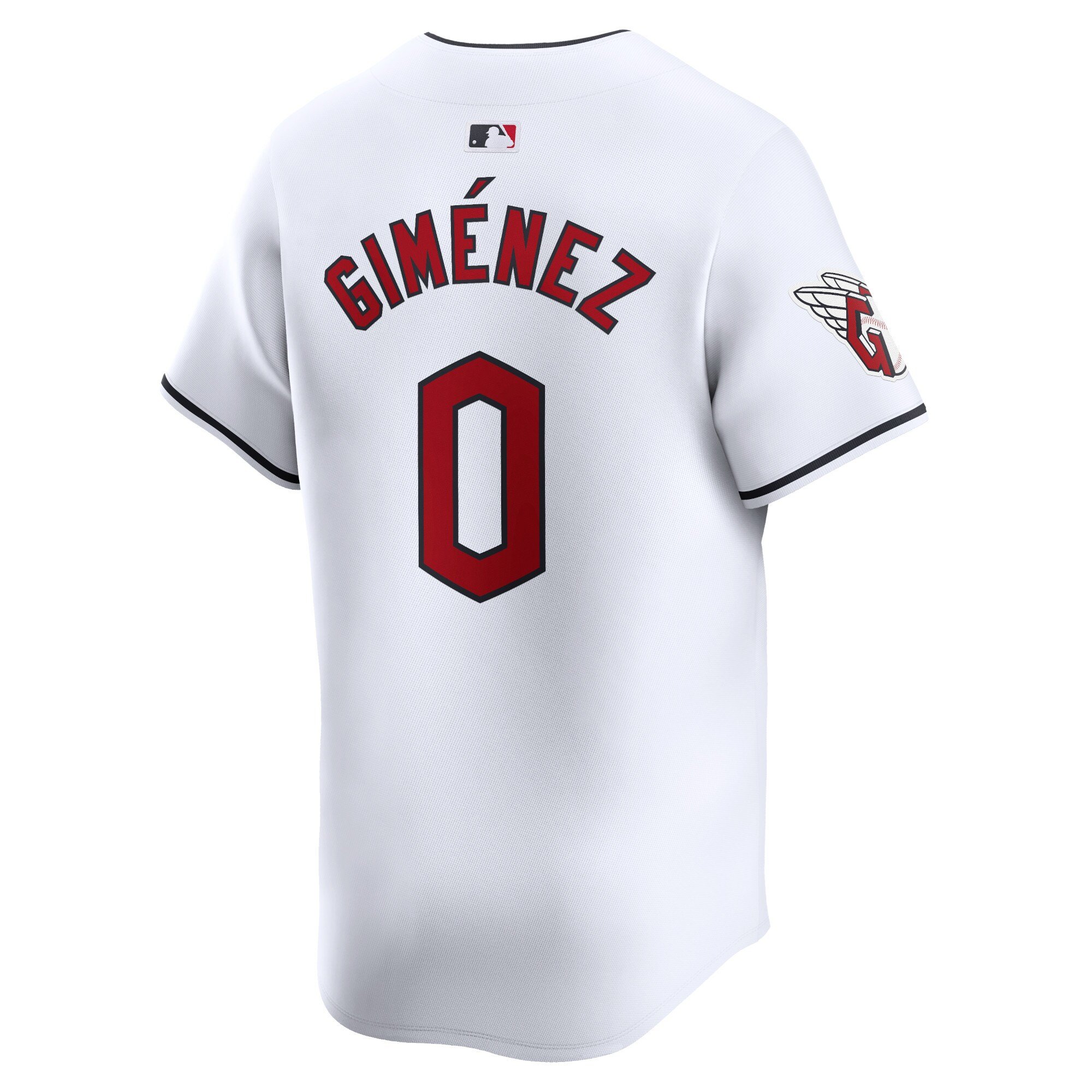 Men's Cleveland Guardians Andres Gimenez  White Home Limited Player Jersey